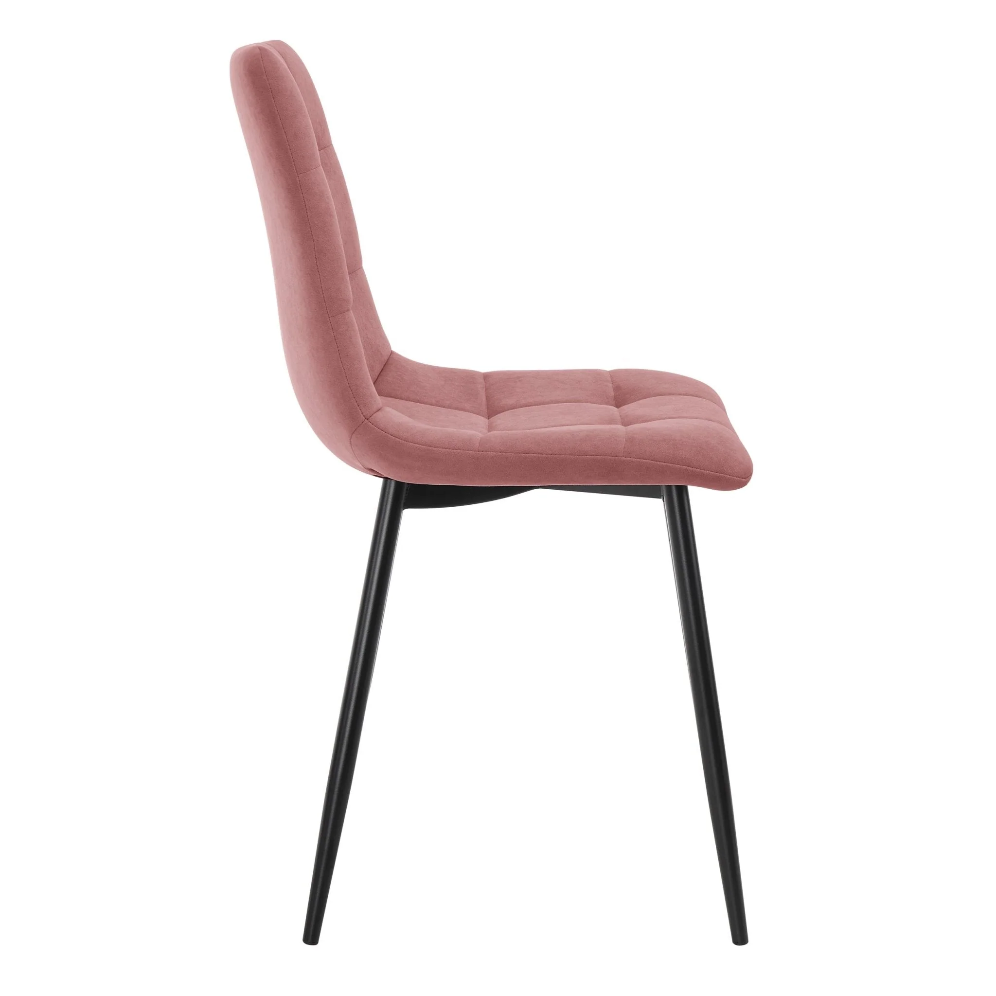 Eden Set Of 2 Dining Chairs - Velvet - Pink - Image 4