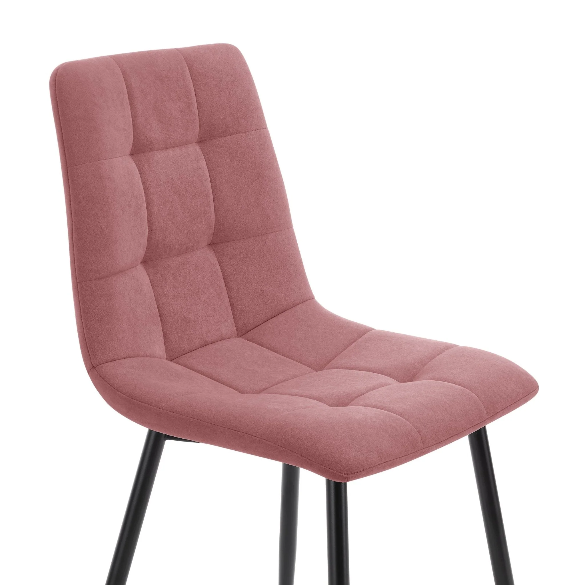 Eden Set Of 2 Dining Chairs - Velvet - Pink - Image 6