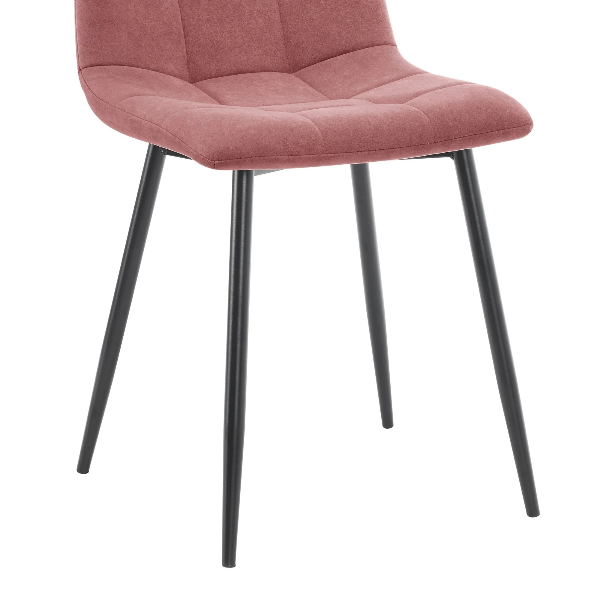 Eden Set Of 2 Dining Chairs - Velvet - Pink - Image 7