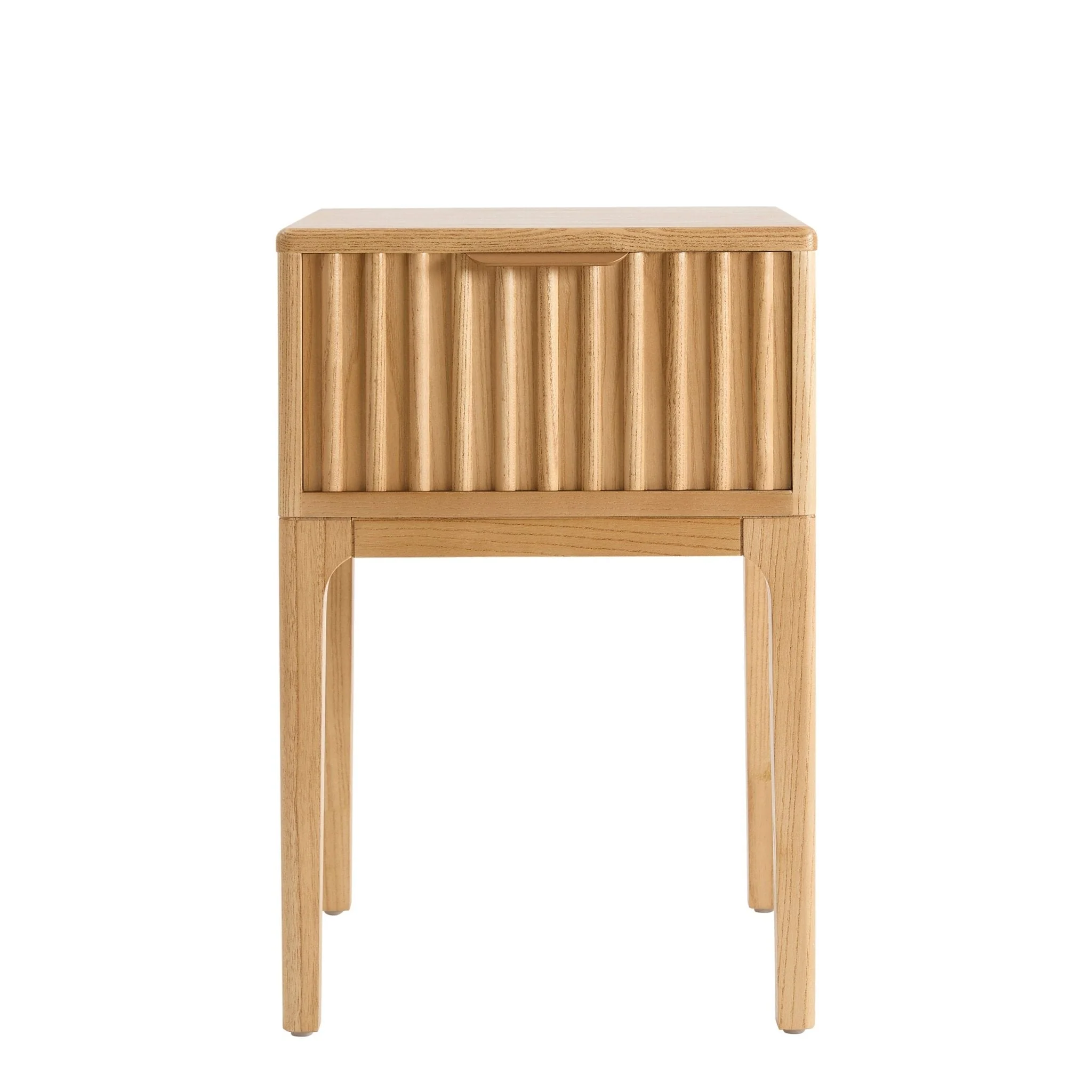 Elena Ash 1 Drawer Nightstand - Light Wood - Image 3