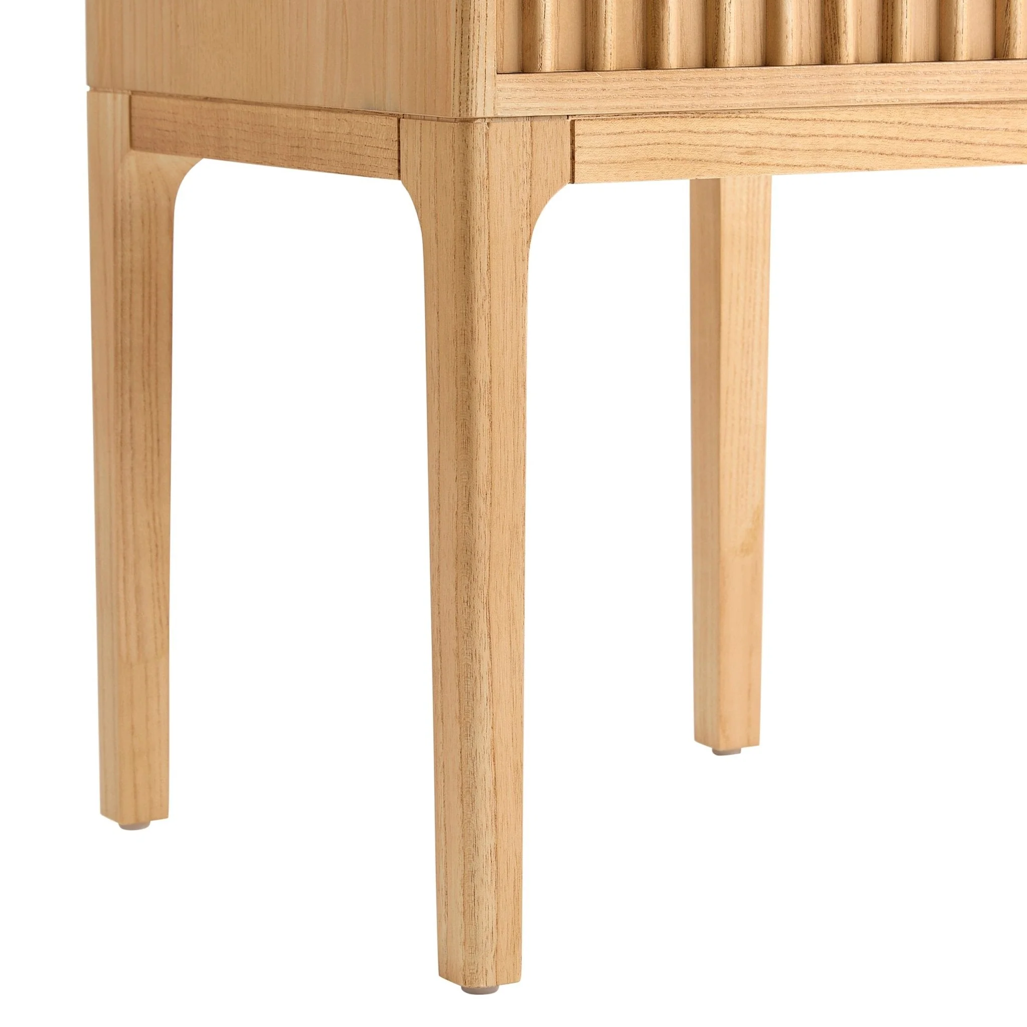 Elena Ash 1 Drawer Nightstand - Light Wood - Image 7