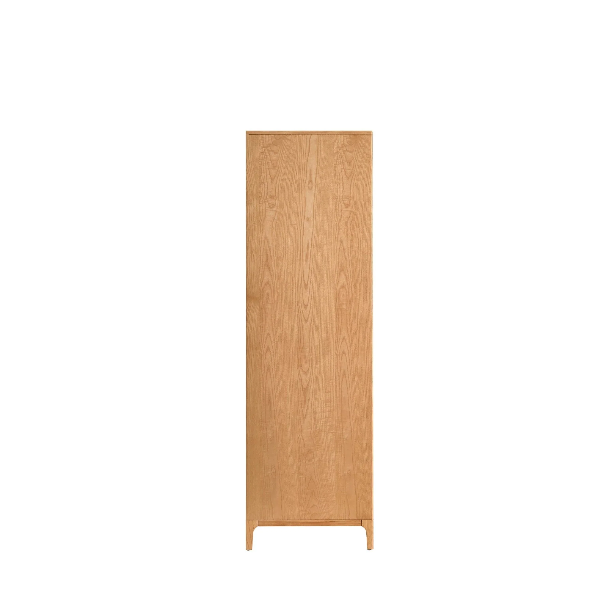 Elena Ash 2 Door Wardrobe with Drawers - Light Wood - Image 4