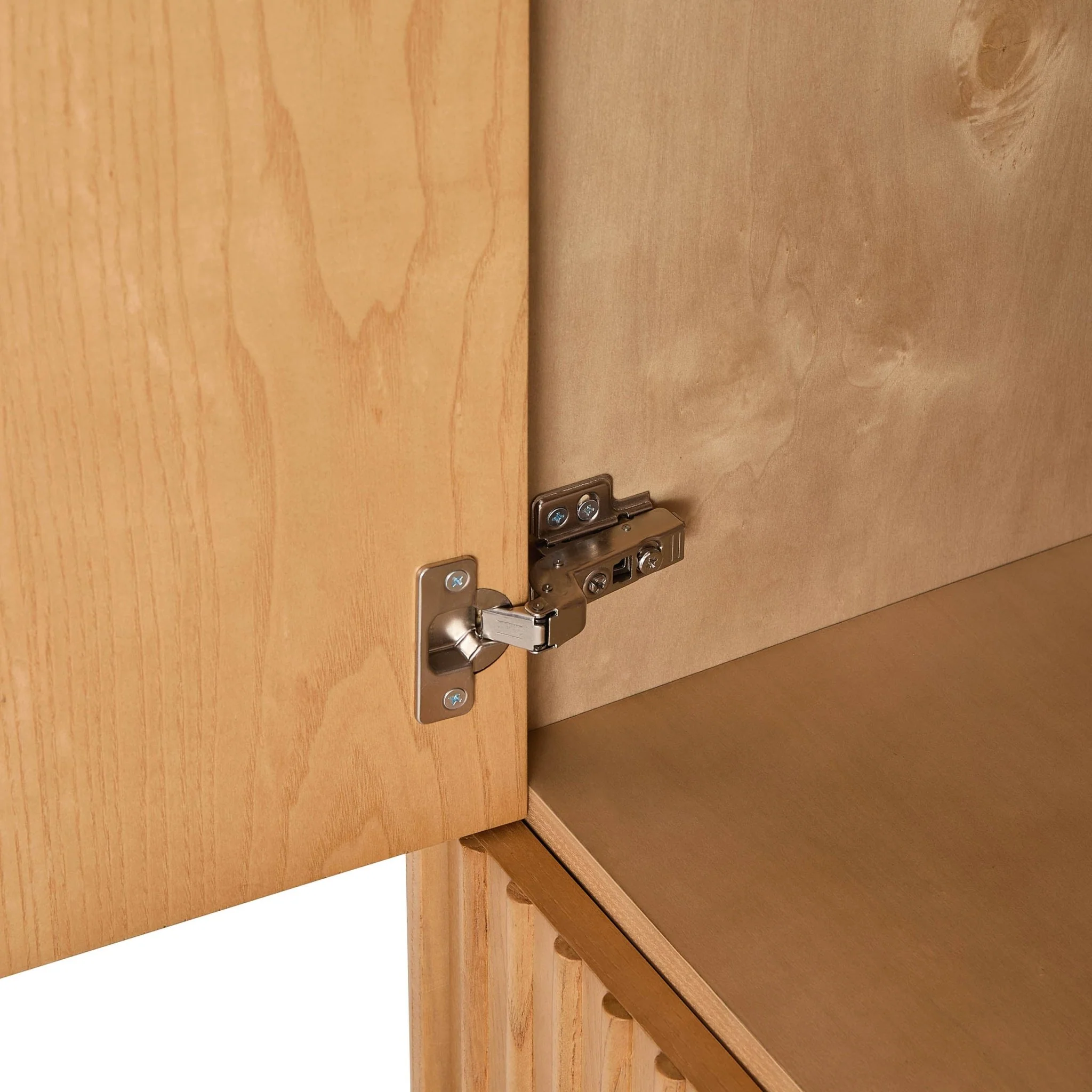 Elena Ash 2 Door Wardrobe with Drawers - Light Wood - Image 5