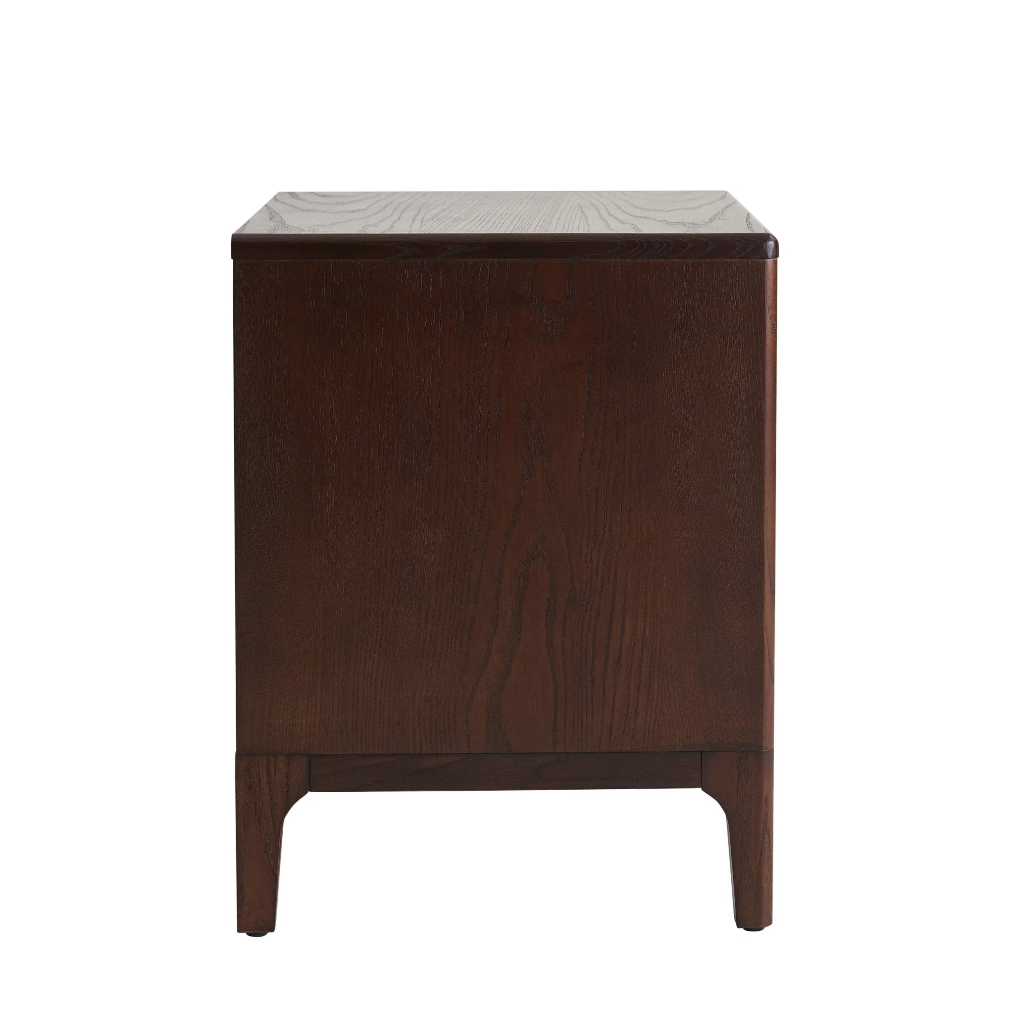 Elena Ash 2 Drawer Bedside Table - Walnut - Image 5