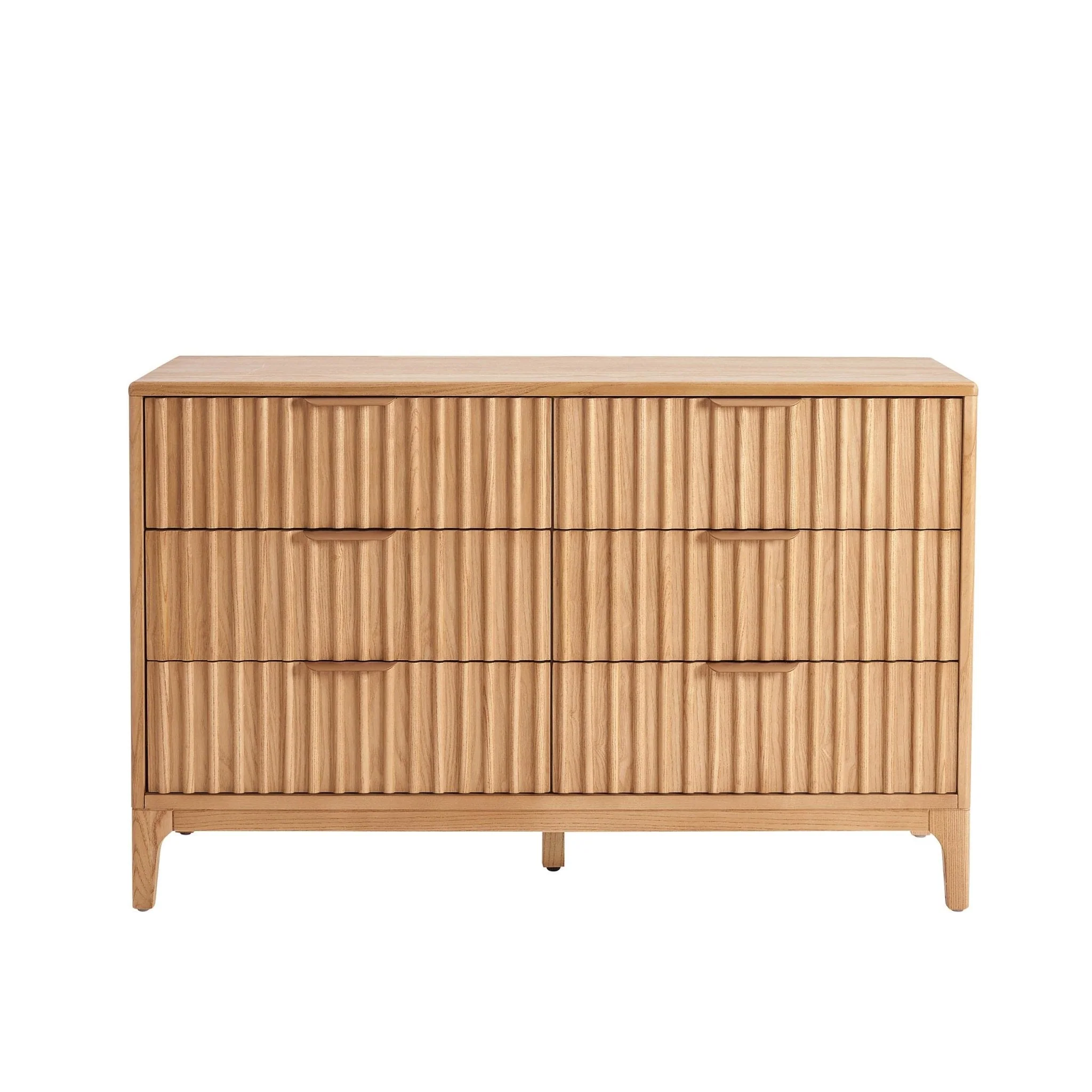 Elena Ash 6 Drawer Chest - Light Wood - Image 2