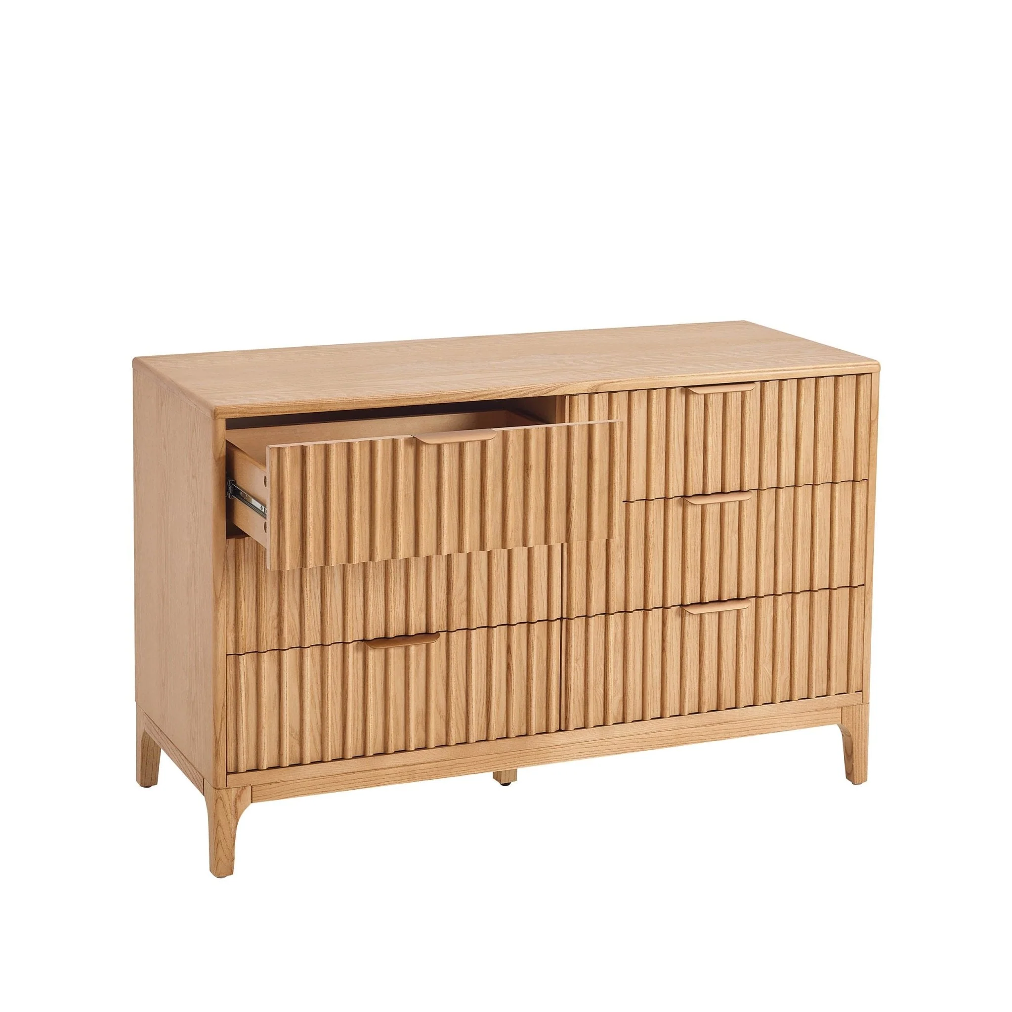 Elena Ash 6 Drawer Chest - Light Wood - Image 3