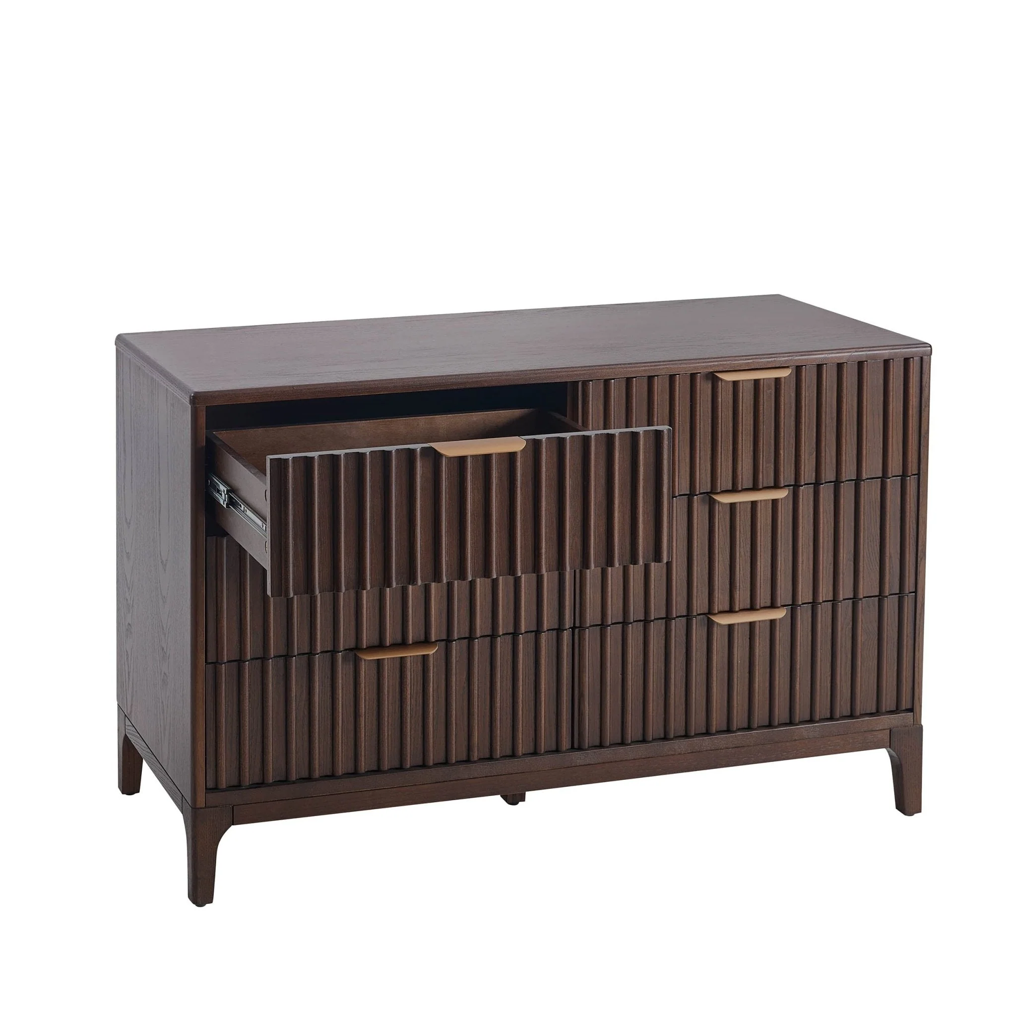 Elena Ash 6 Drawer Chest - Walnut - Image 4