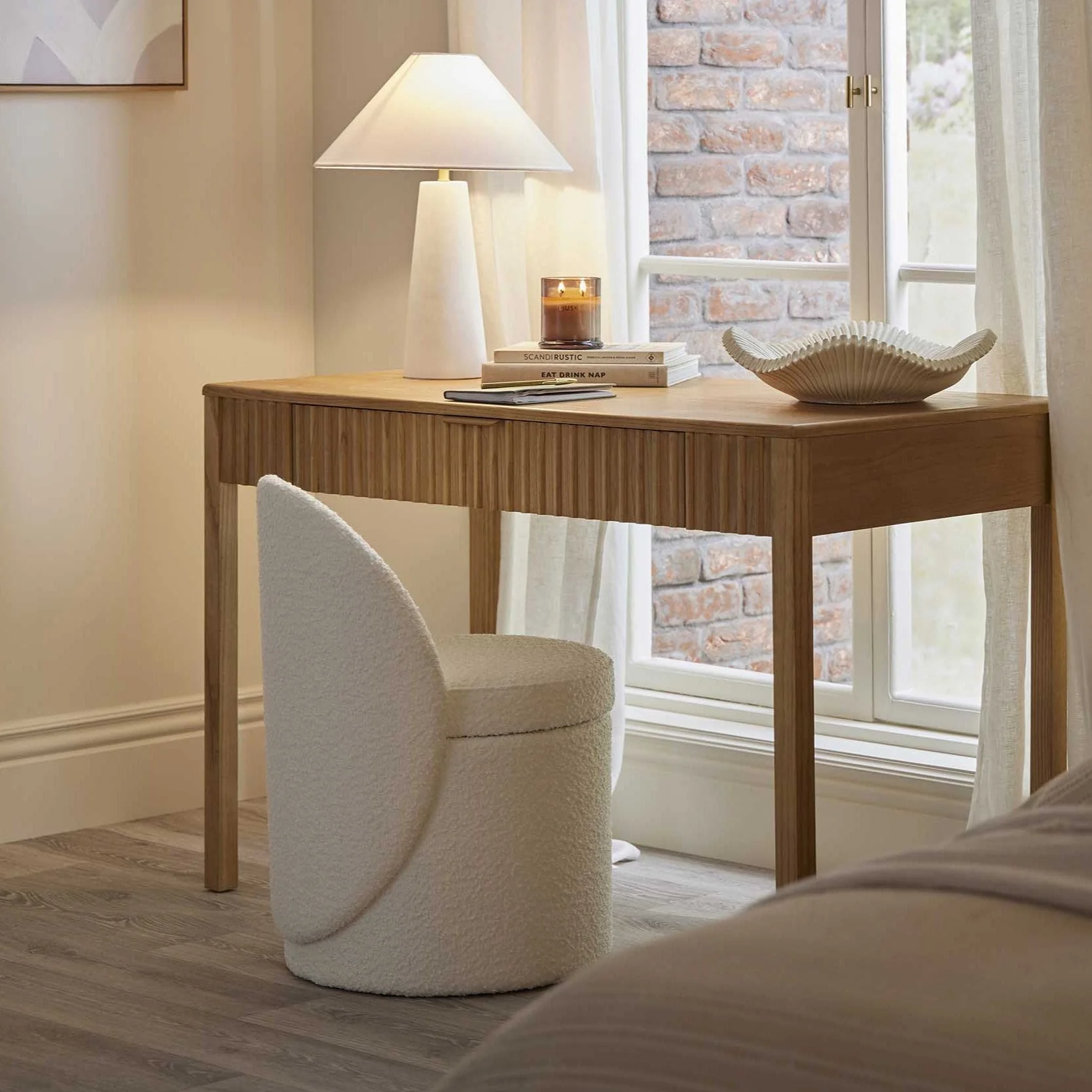 Elena Ash Desk - Light Wood - Image 2