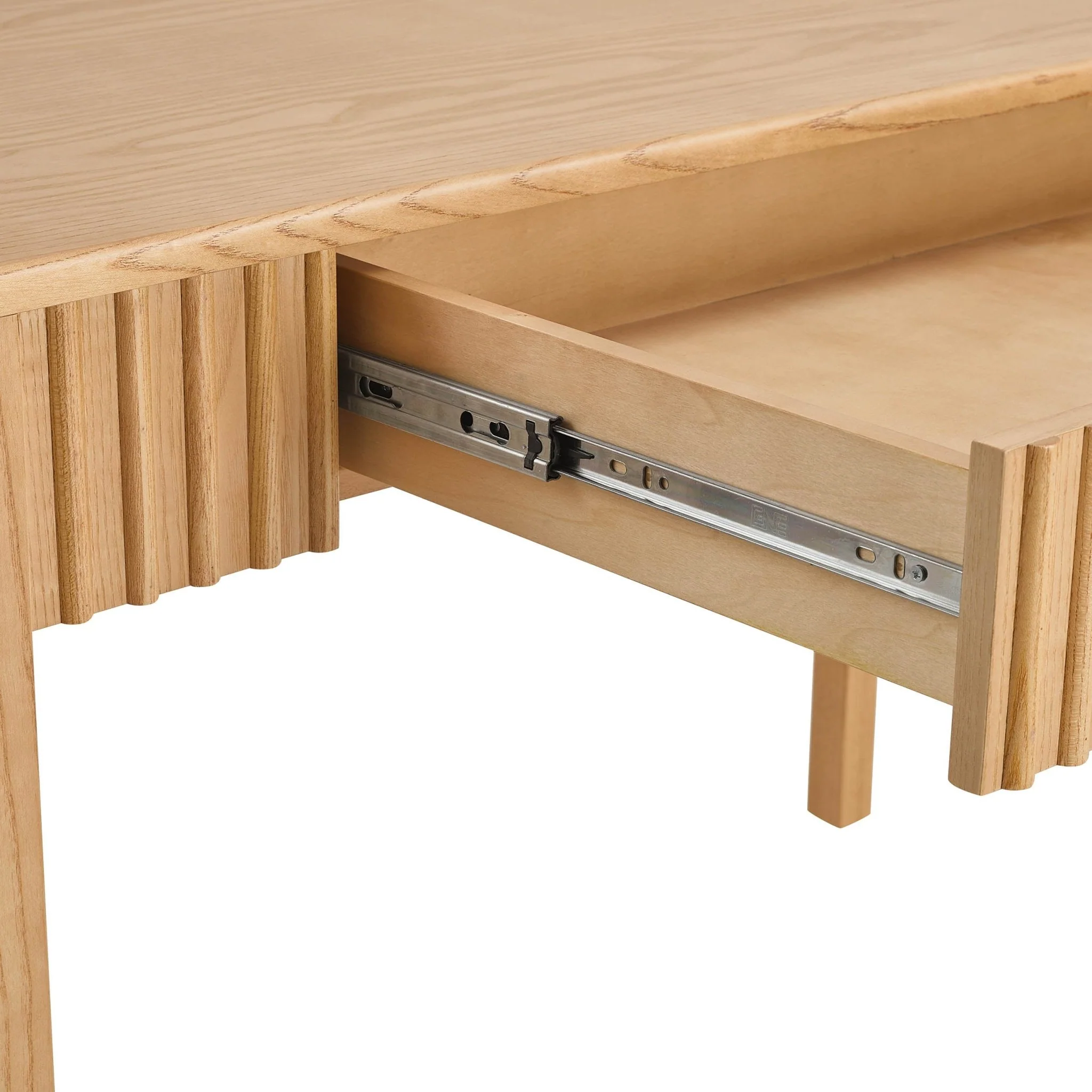 Elena Ash Desk - Light Wood - Image 6