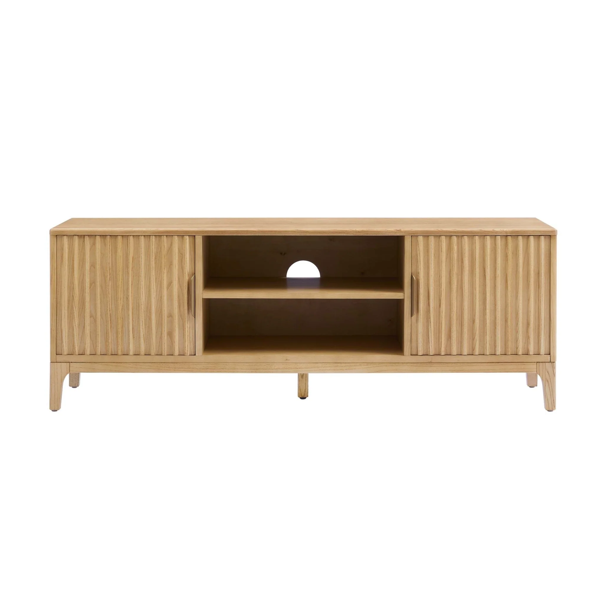 Elena TV Unit for TVs up to 60" - Light Wood - Wood Veneer - Image 2