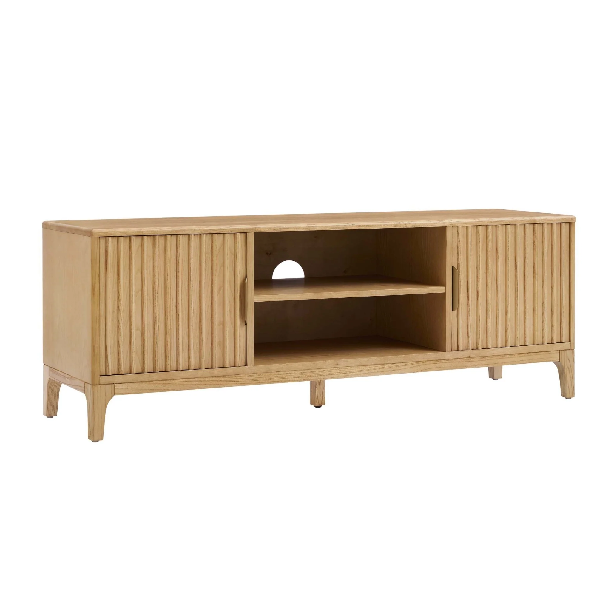 Elena TV Unit for TVs up to 60" - Light Wood - Wood Veneer - Image 3