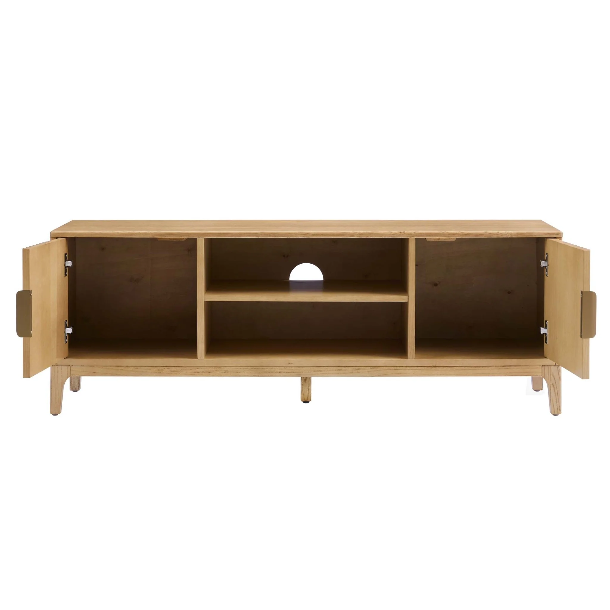 Elena TV Unit for TVs up to 60" - Light Wood - Wood Veneer - Image 4
