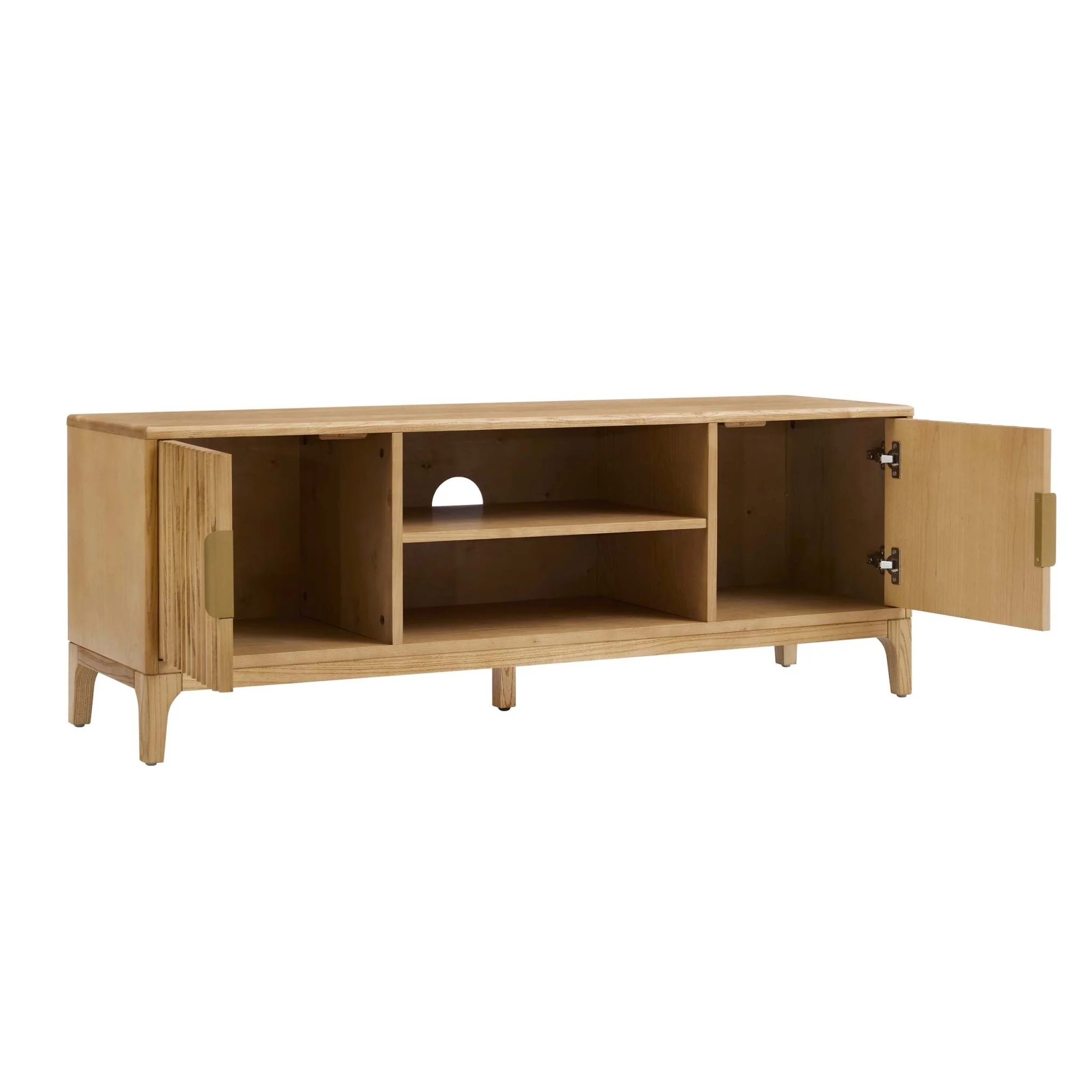 Elena TV Unit for TVs up to 60" - Light Wood - Wood Veneer - Image 5