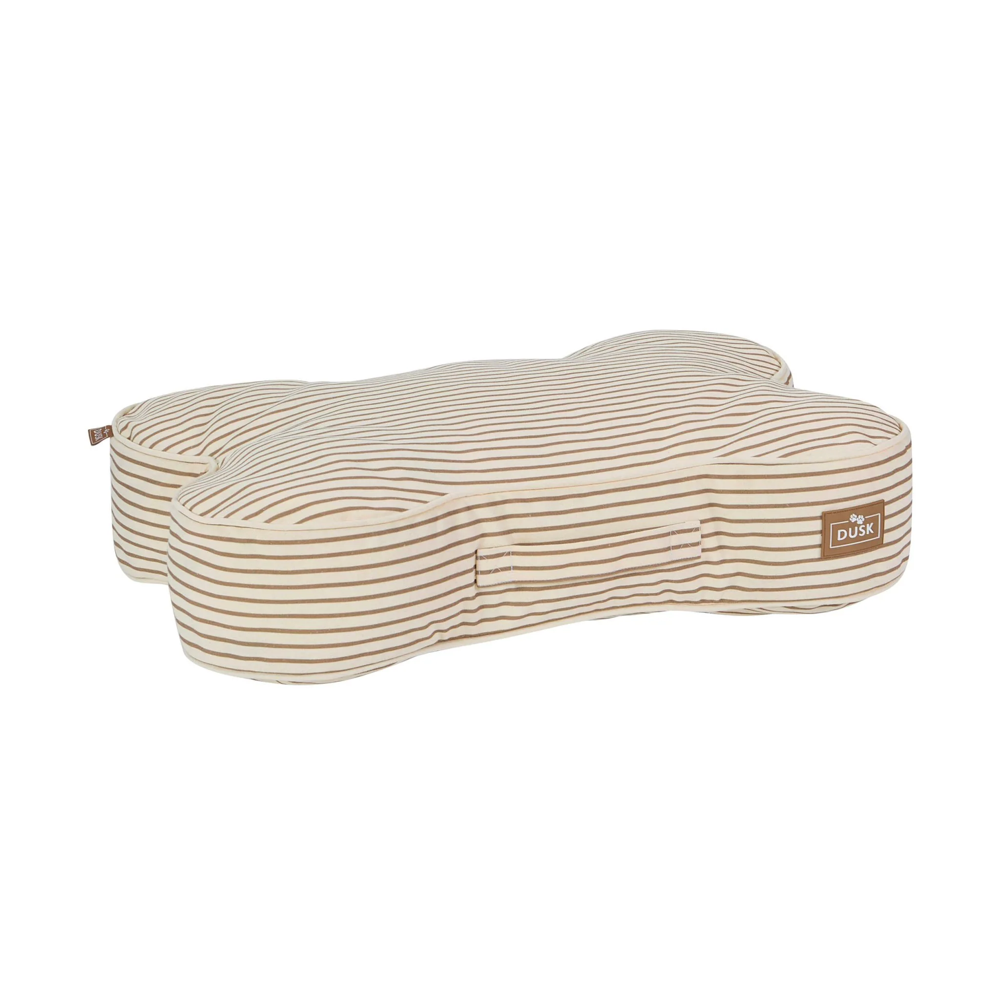 Elio Bone Shaped Striped Pillow Bed - Natural - Image 2