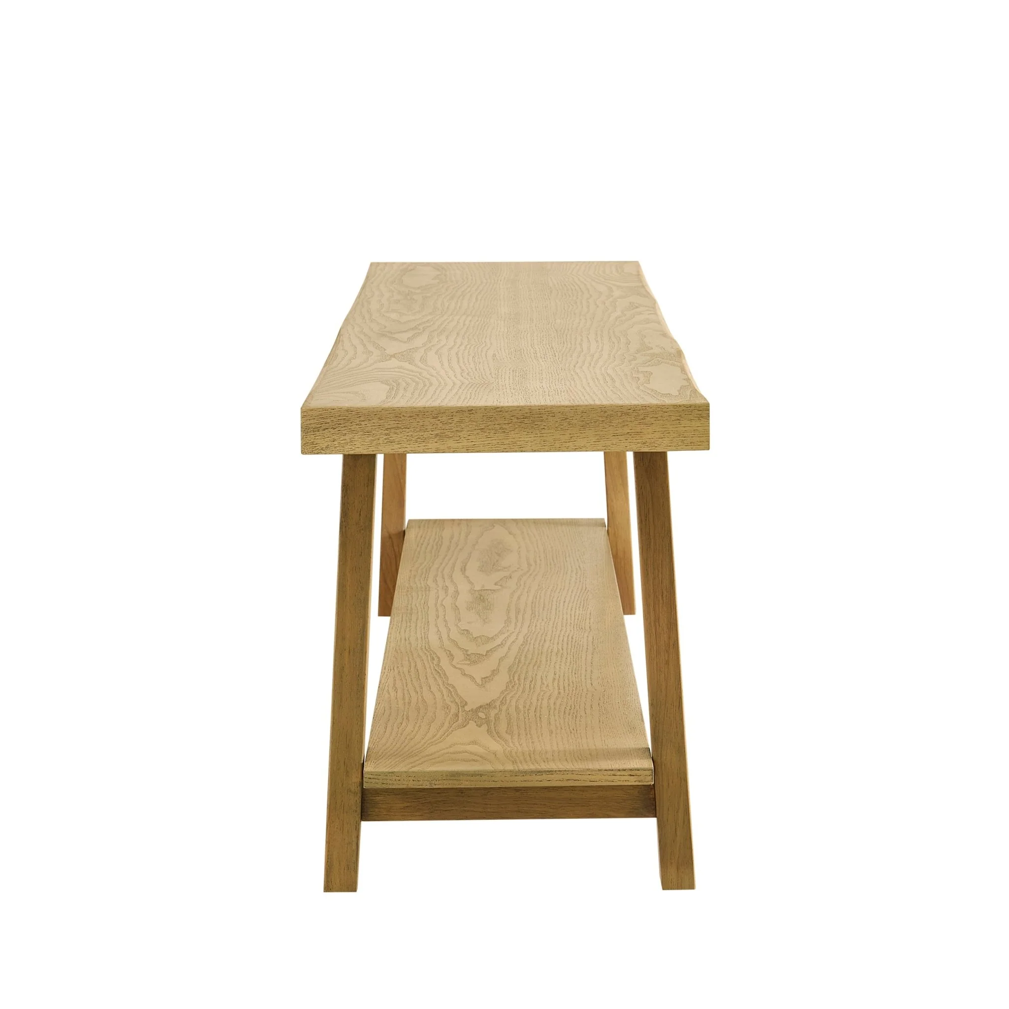 Eliza Wooden Shelf Bench - Light Wood - Image 6