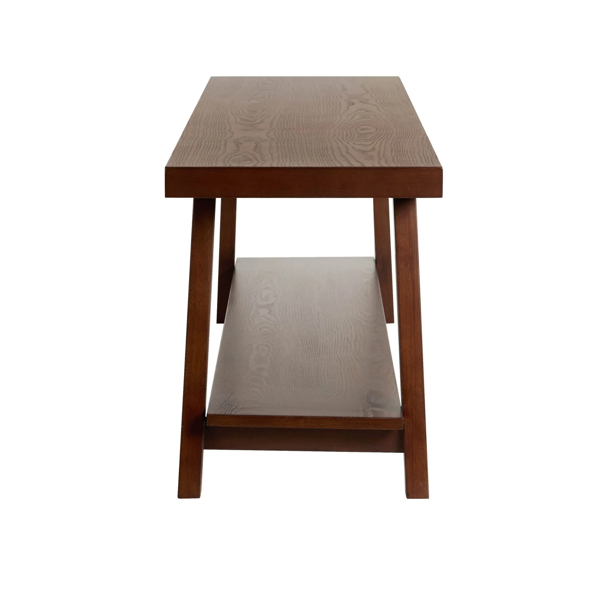 Eliza Wooden Shelf Bench - Walnut - Image 5