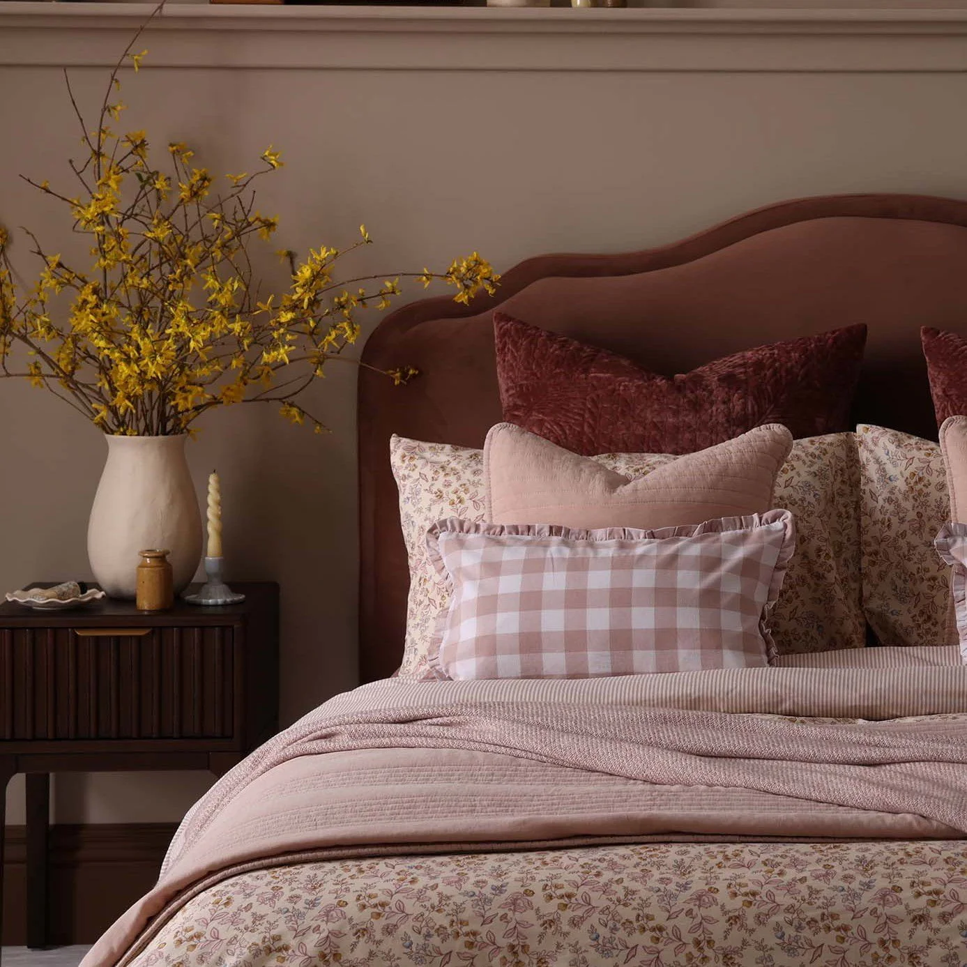 Elleanor 100% Cotton Floral Duvet Cover & Pillowcase Set - Multicoloured - Image 5