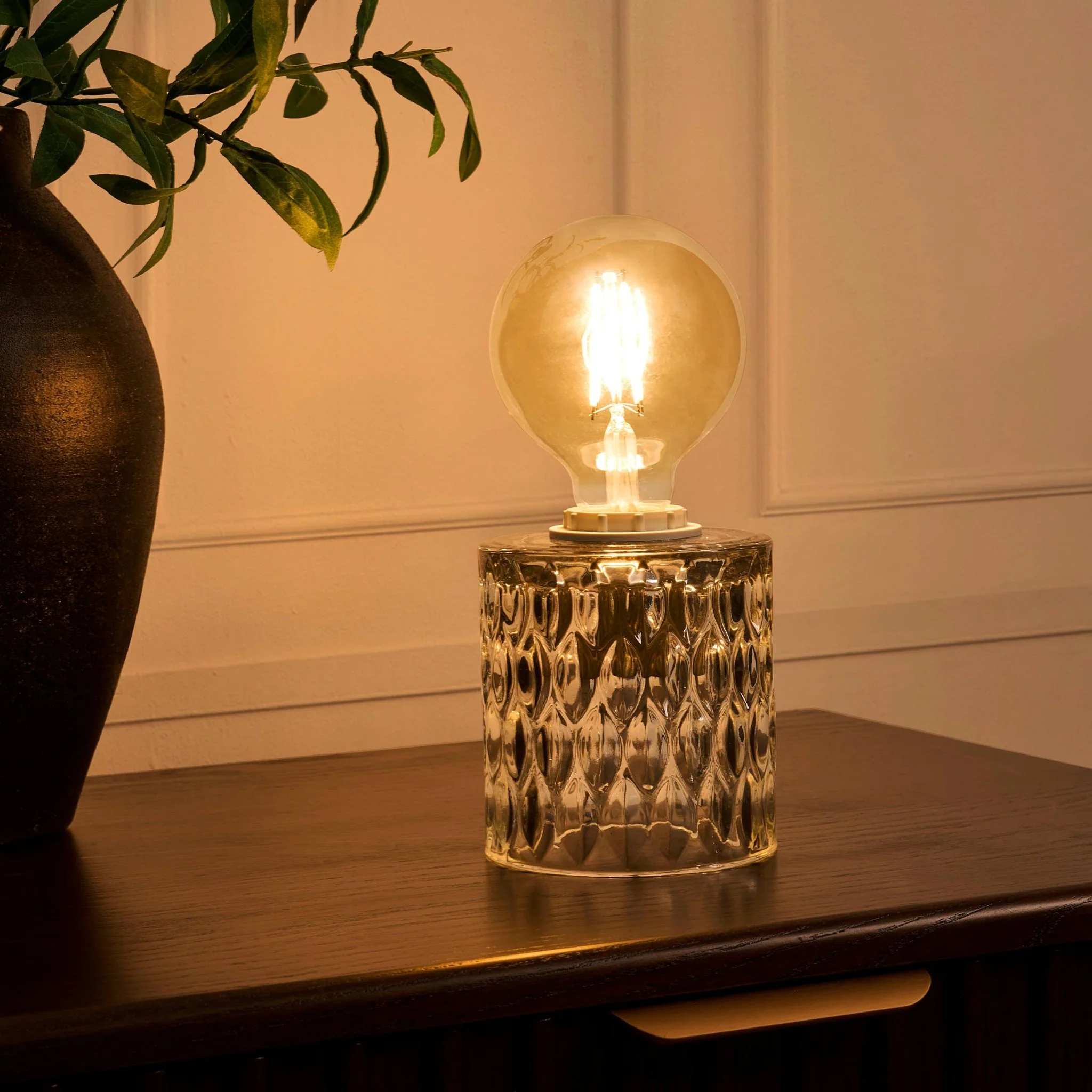 Elodi Glass Table Lamp - Clear