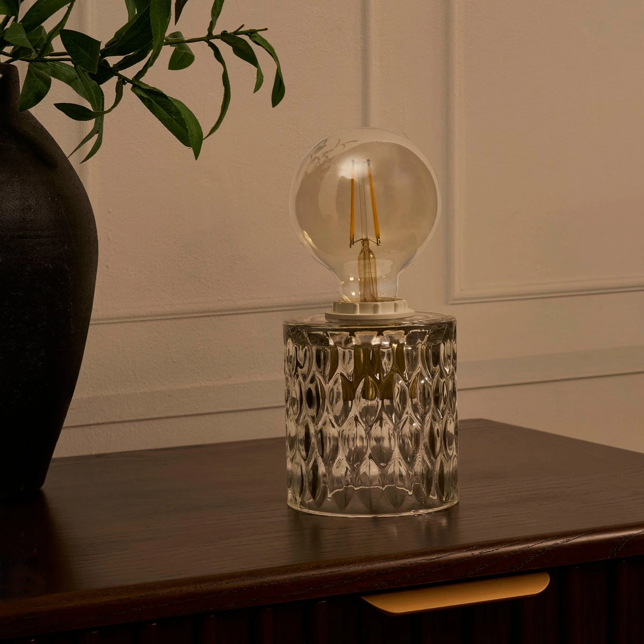 Elodi Glass Table Lamp - Clear - Image 2