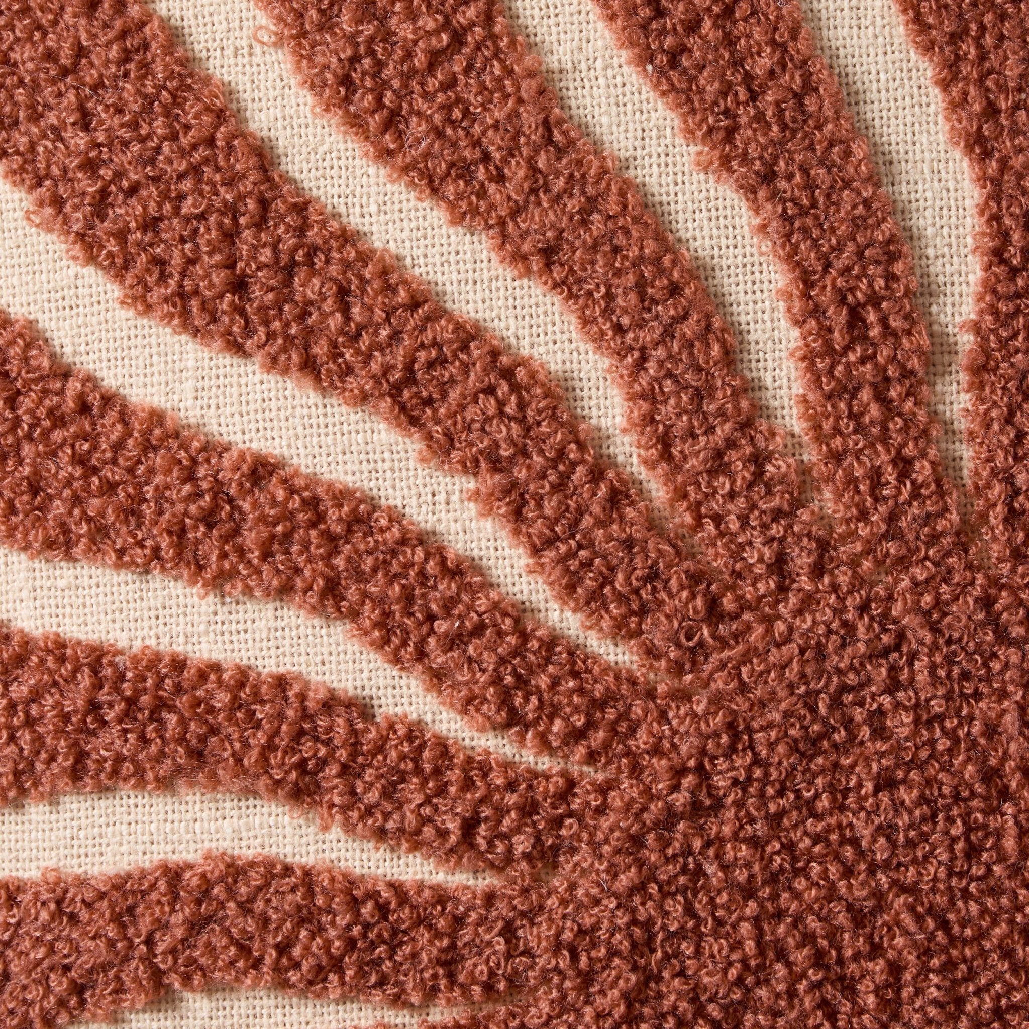 Embroidered Sun Cushion Cover - Burnt Orange - Image 4