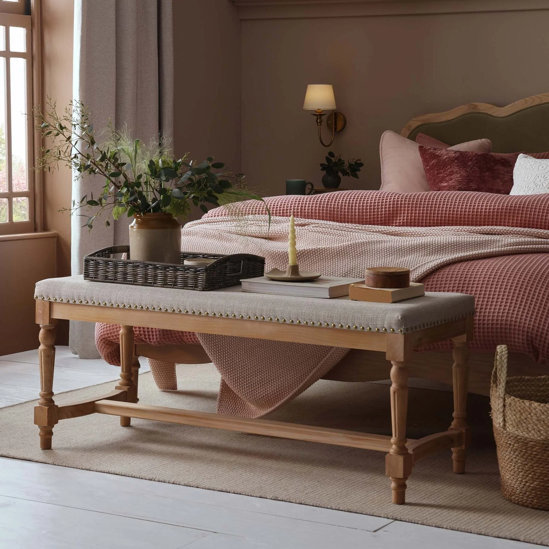 Emley Bench - Stone Grey