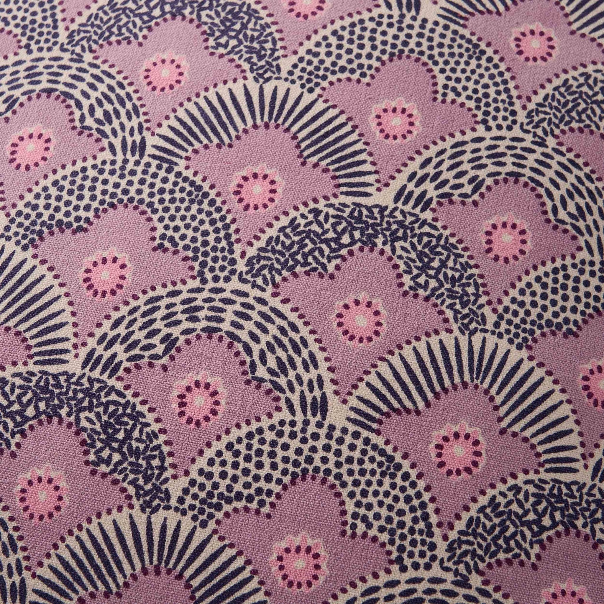 Esme 100% Cotton Printed Scallop Reversible Cushion Cover - Pink - Image 14