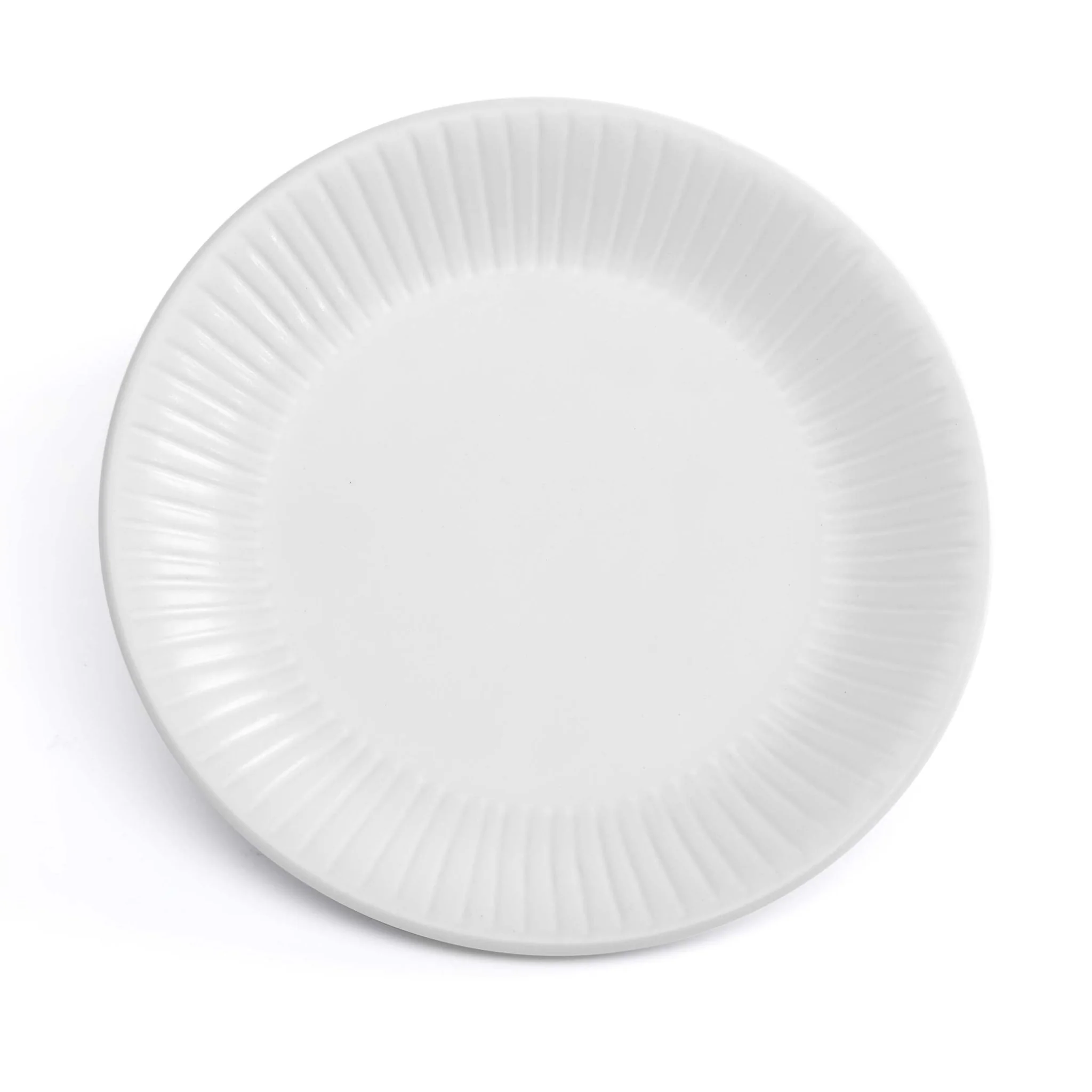 Ethan Embossed Stoneware 12 Piece Dinner Set - White - Image 10