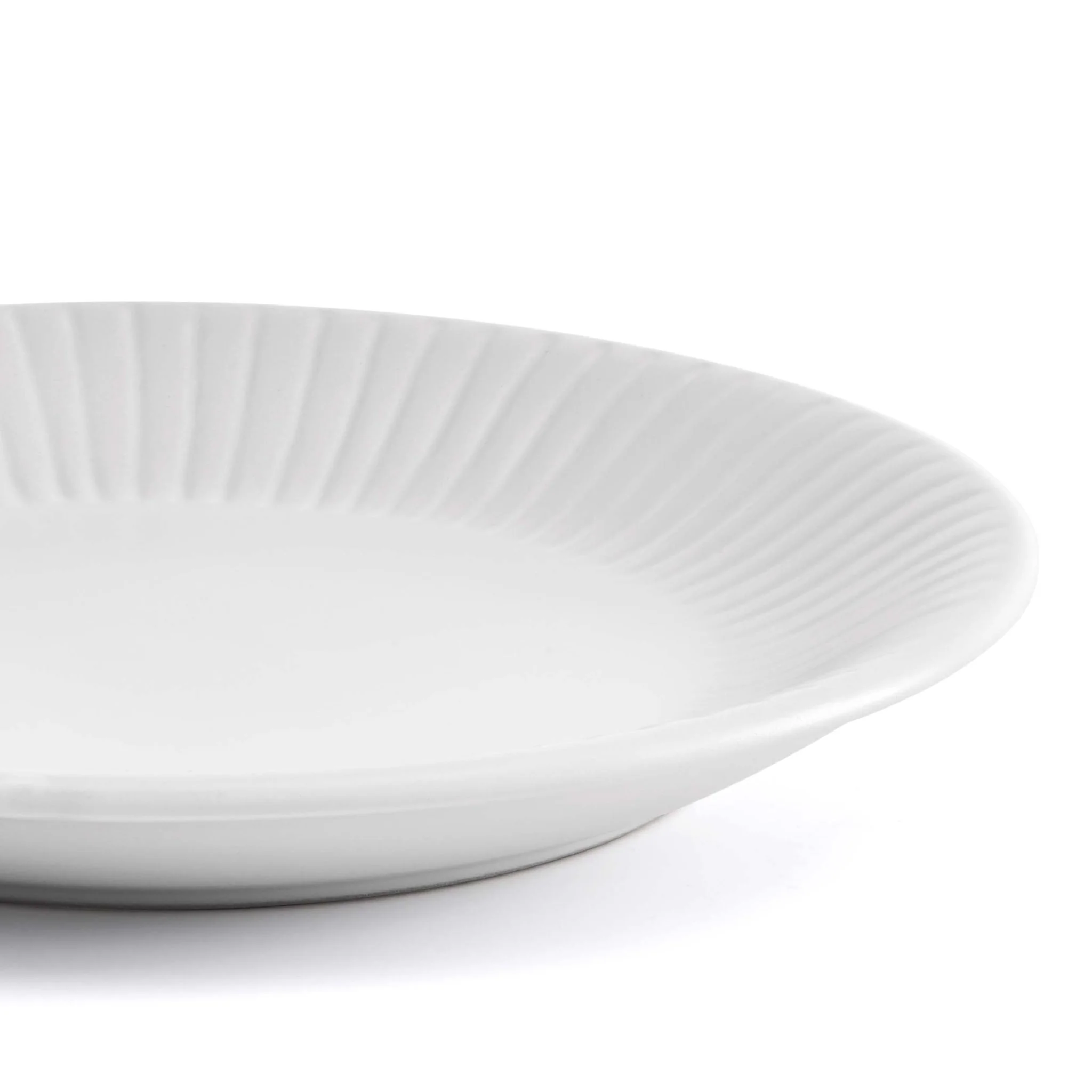 Ethan Embossed Stoneware 12 Piece Dinner Set - White - Image 11