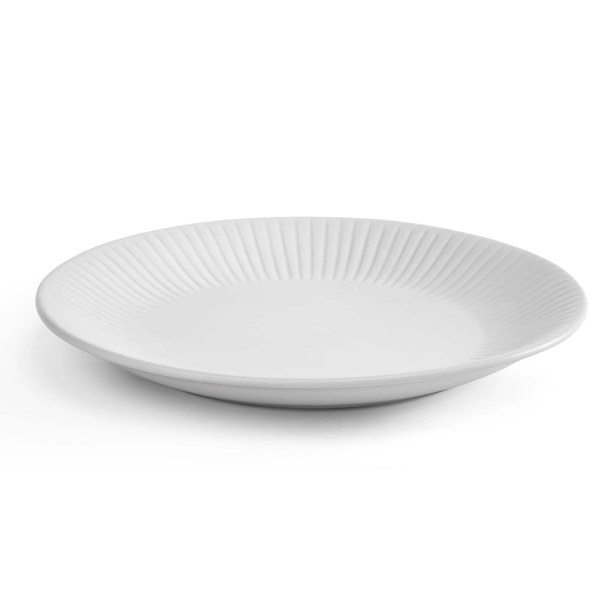 Ethan Embossed Stoneware 12 Piece Dinner Set - White - Image 12