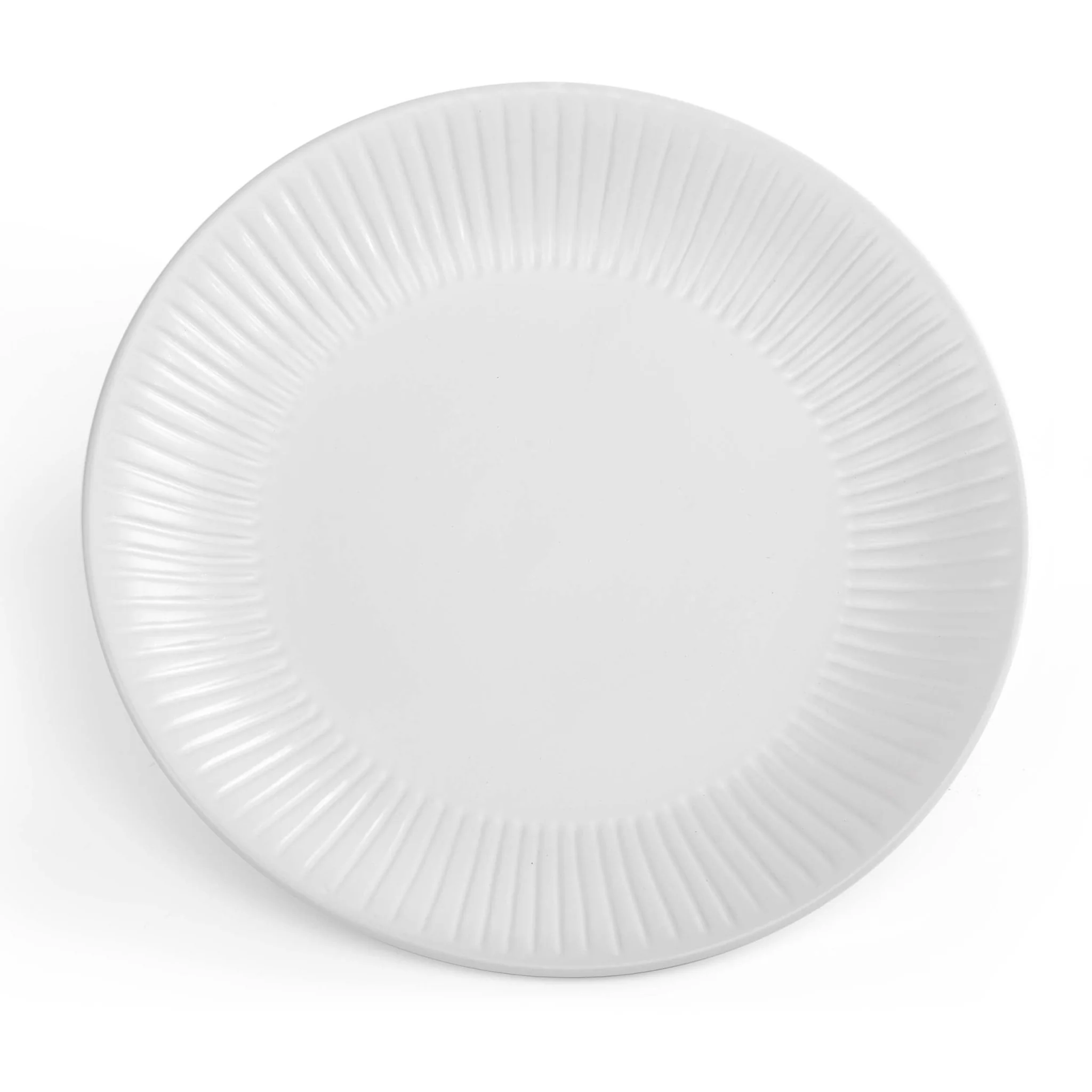 Ethan Embossed Stoneware 12 Piece Dinner Set - White - Image 13