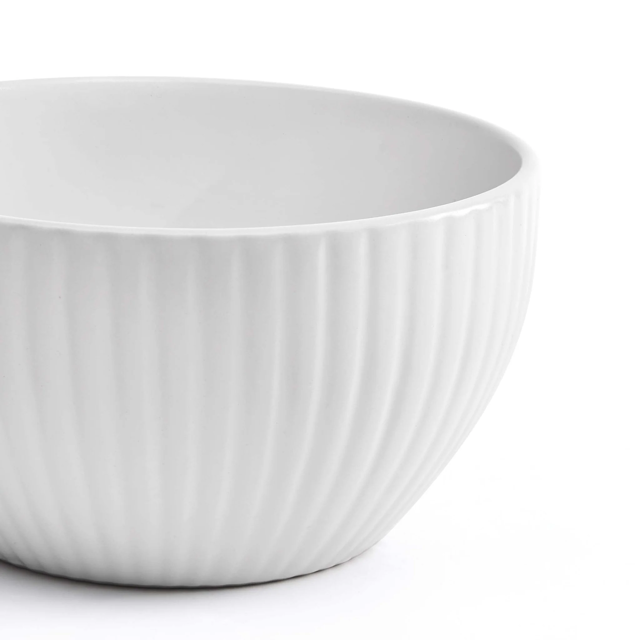 Ethan Embossed Stoneware 12 Piece Dinner Set - White - Image 8