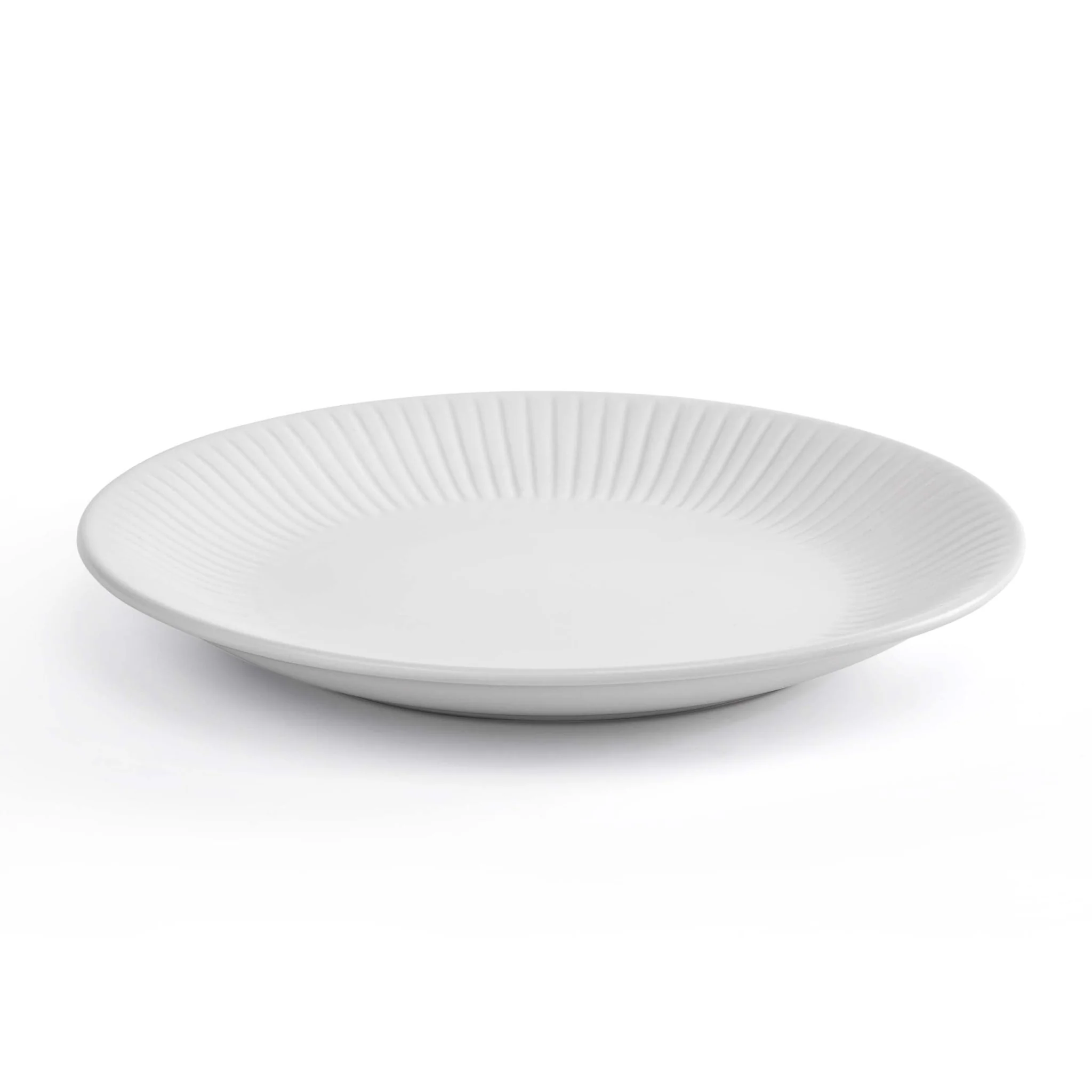 Ethan Embossed Stoneware 12 Piece Dinner Set - White - Image 9