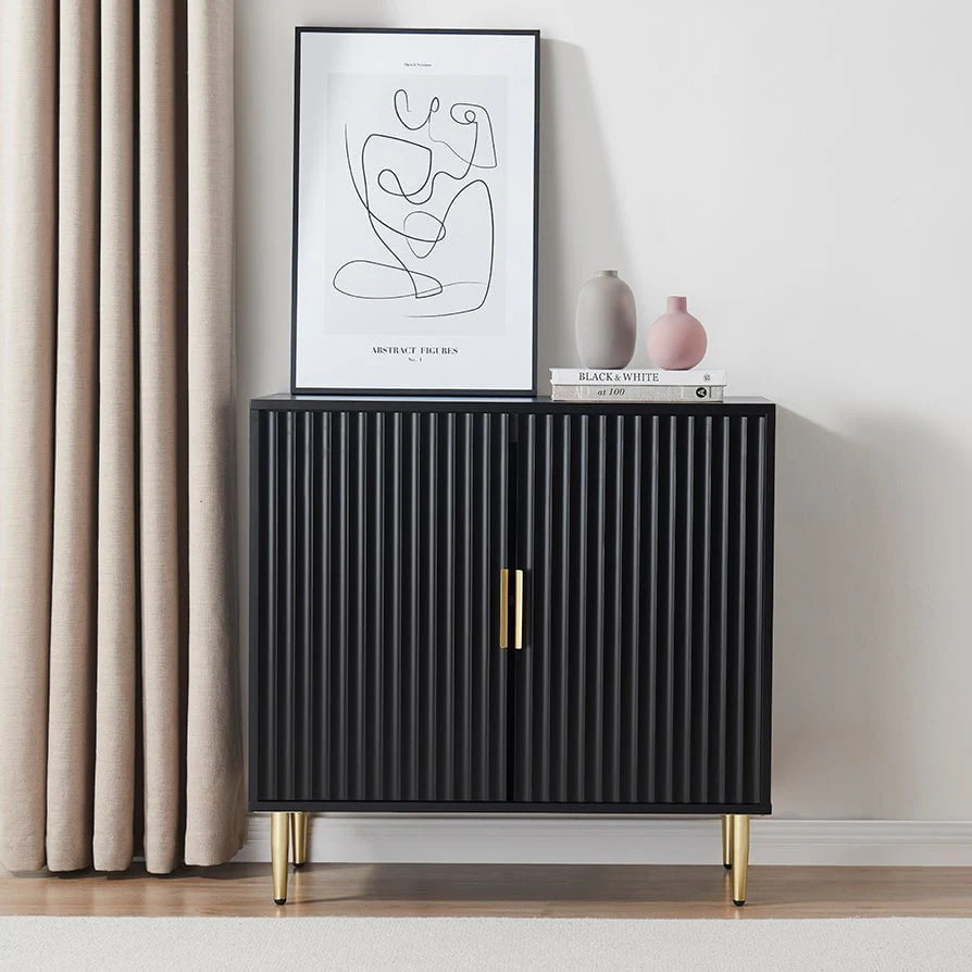 Evie 2 Door Sideboard - Black - Image 3