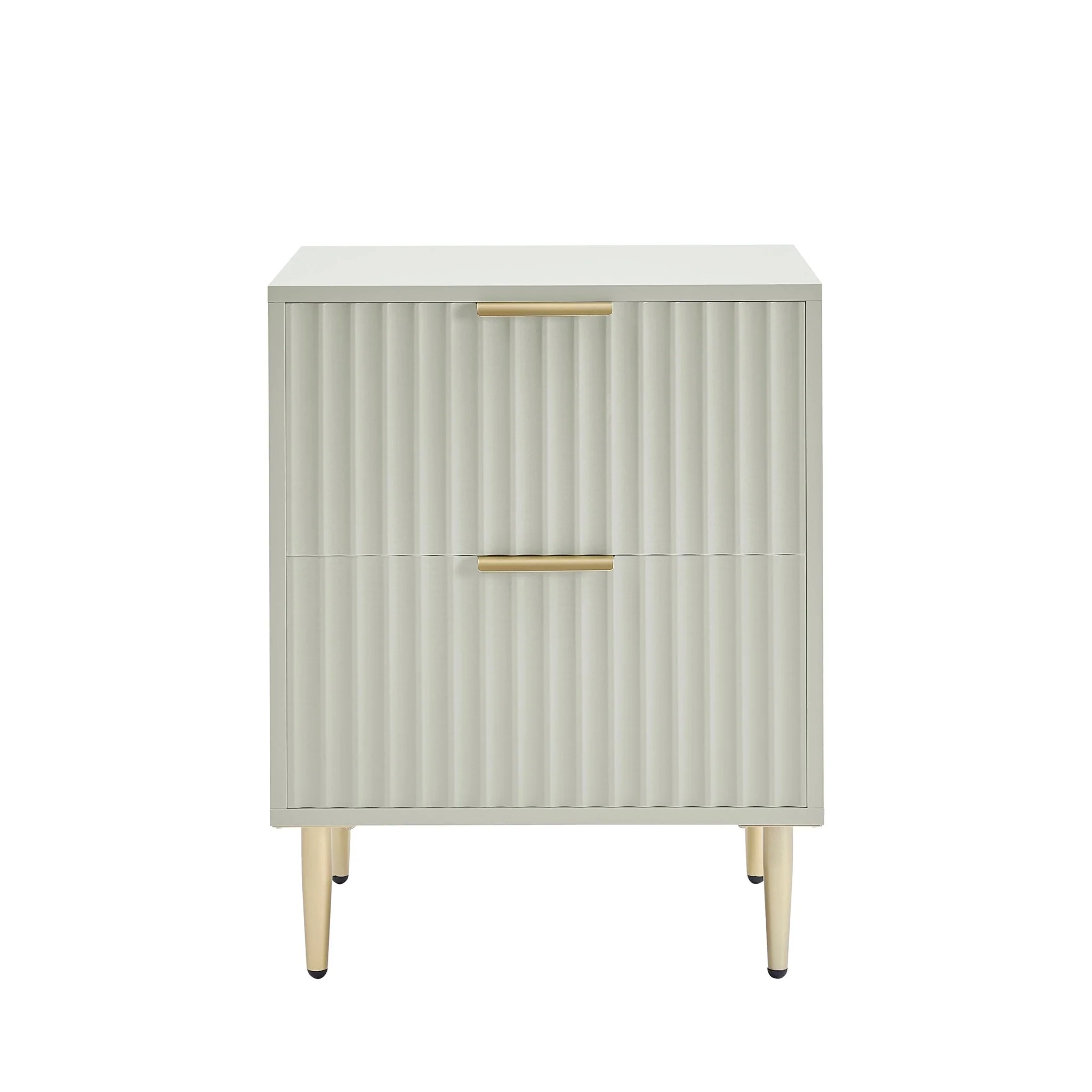 Evie 2 Drawer Bedside Table - Sage Green - Image 3