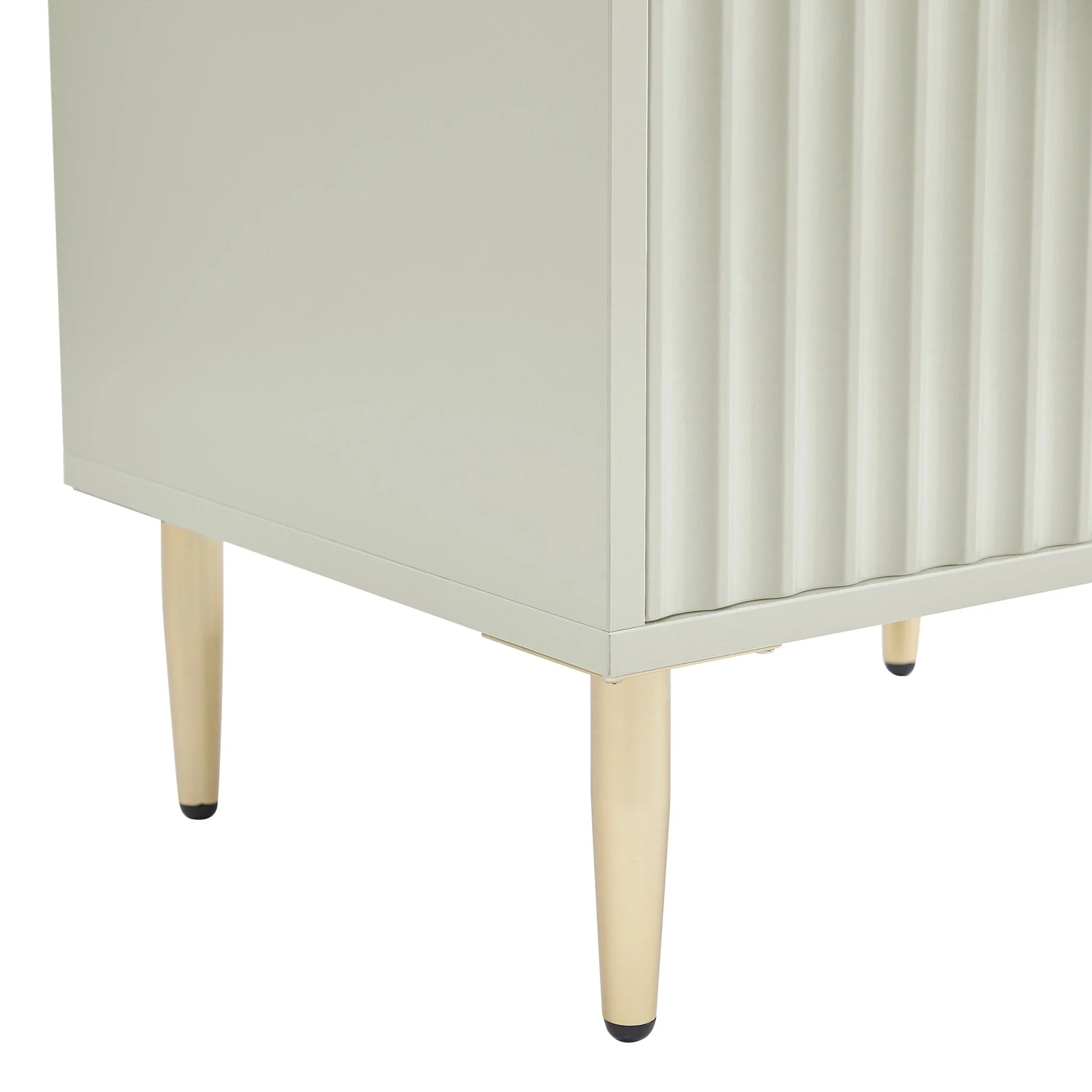 Evie 2 Drawer Bedside Table - Sage Green - Image 8