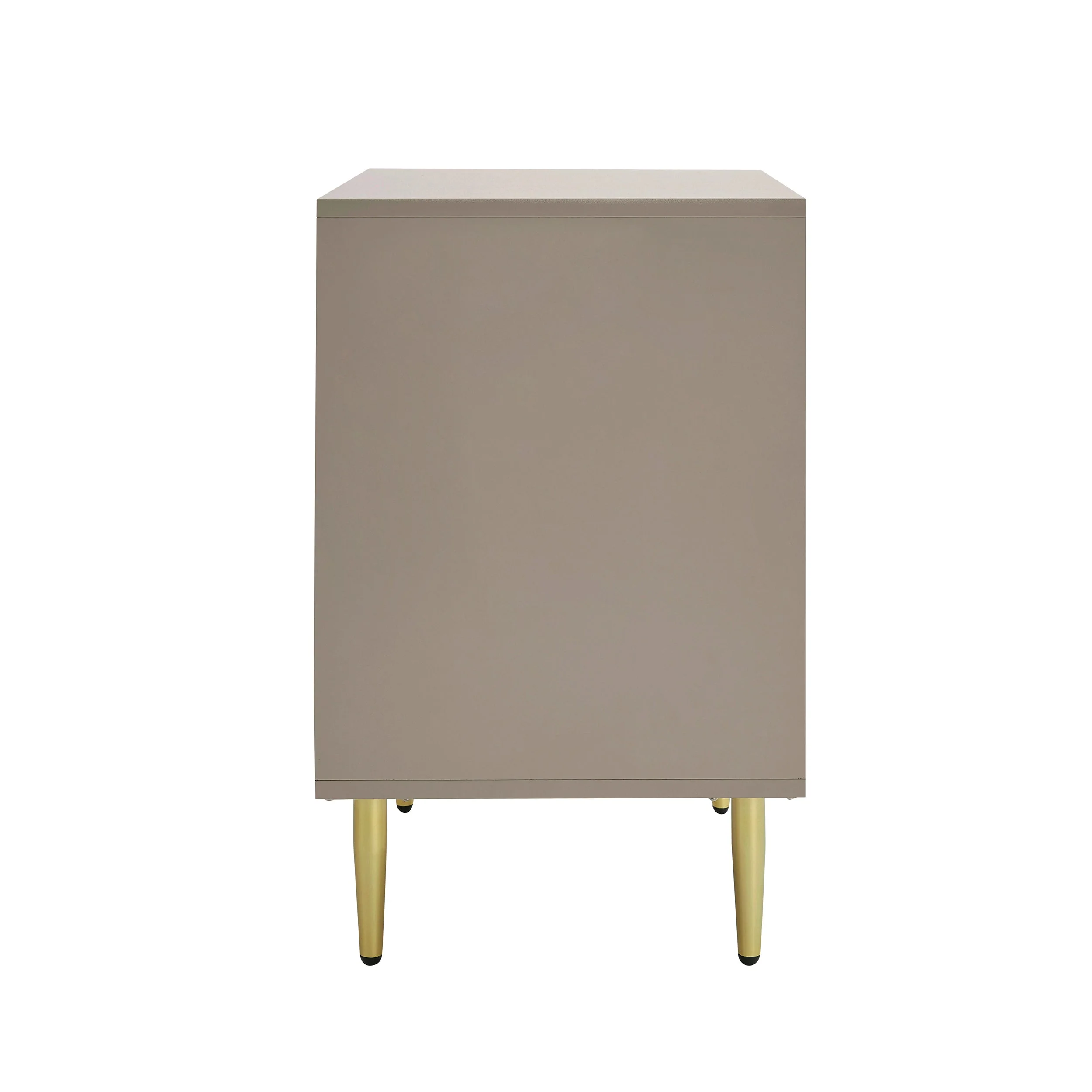 Evie 2 Drawer Bedside Table - Taupe - Image 7