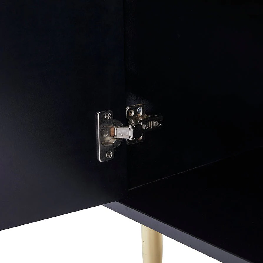 Evie 3 Door Sideboard - Black - Image 6