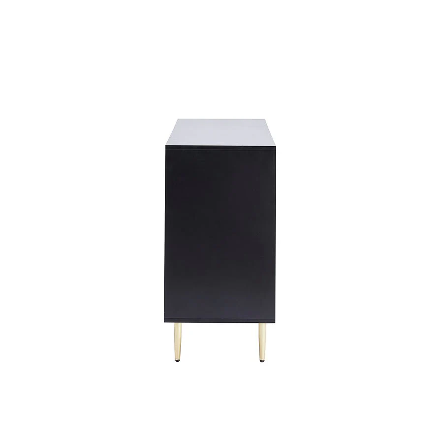 Evie 3 Door Sideboard - Black - Image 8
