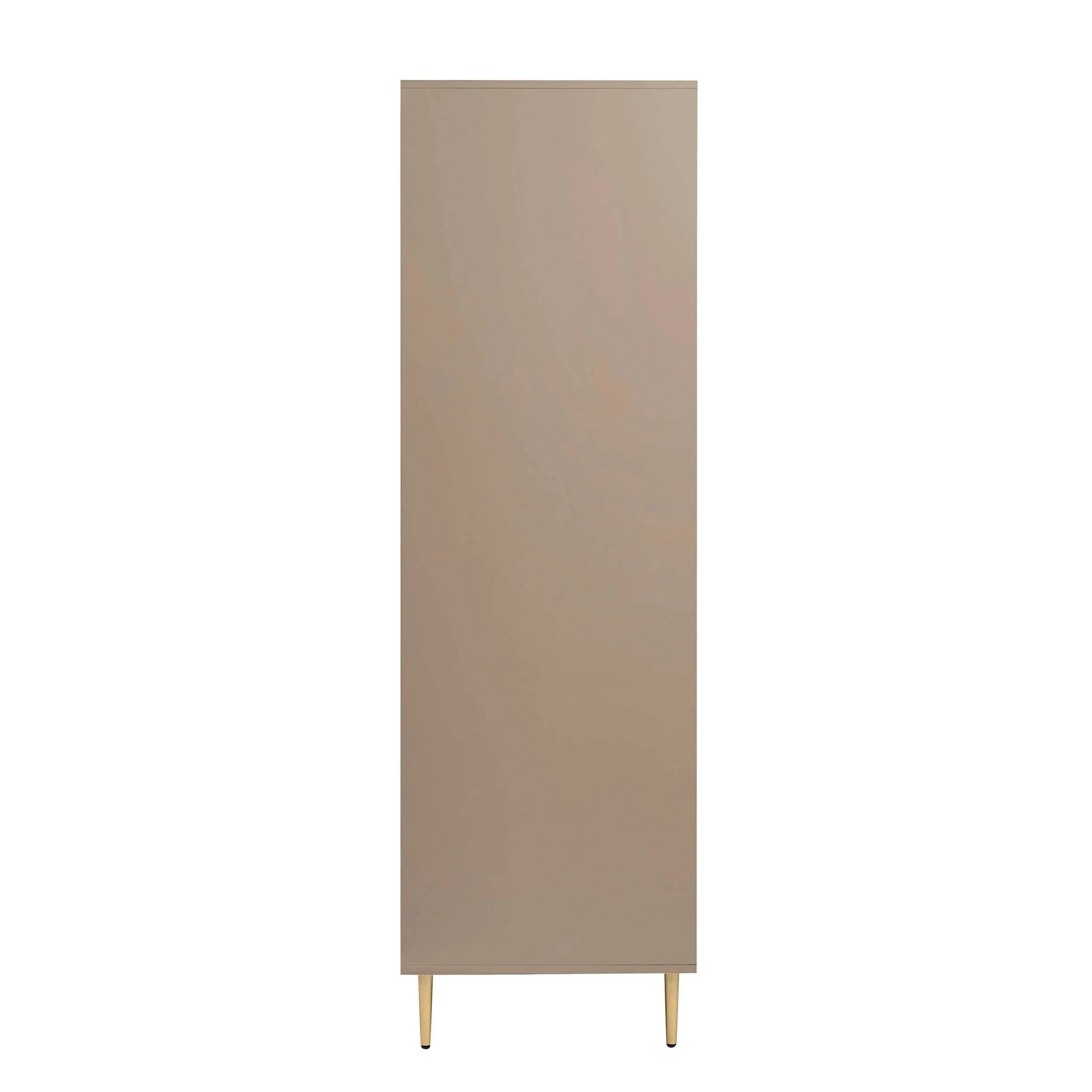 Evie 3 Door Wardrobe with Drawers - Taupe - Image 3