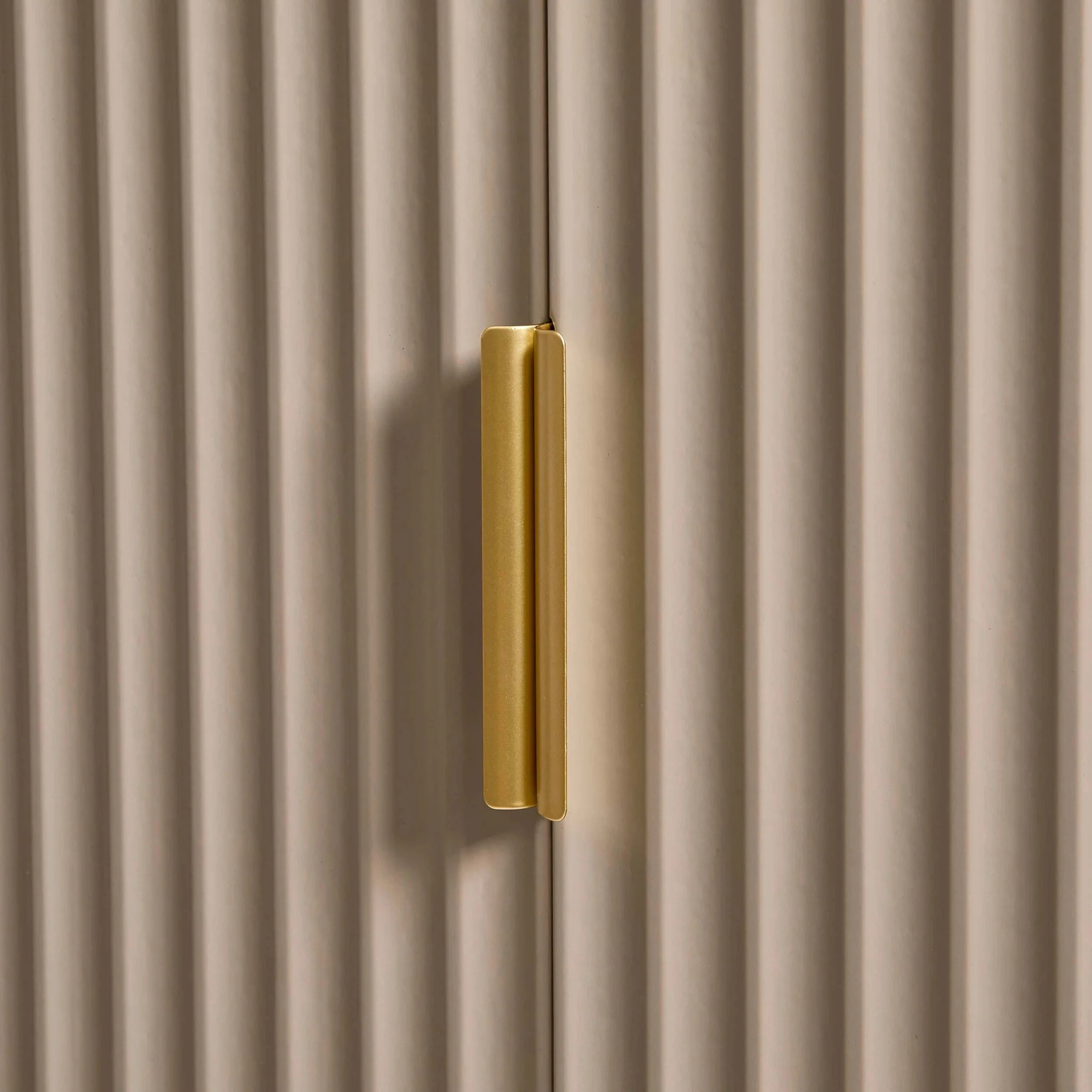 Evie 3 Door Wardrobe with Drawers - Taupe - Image 6