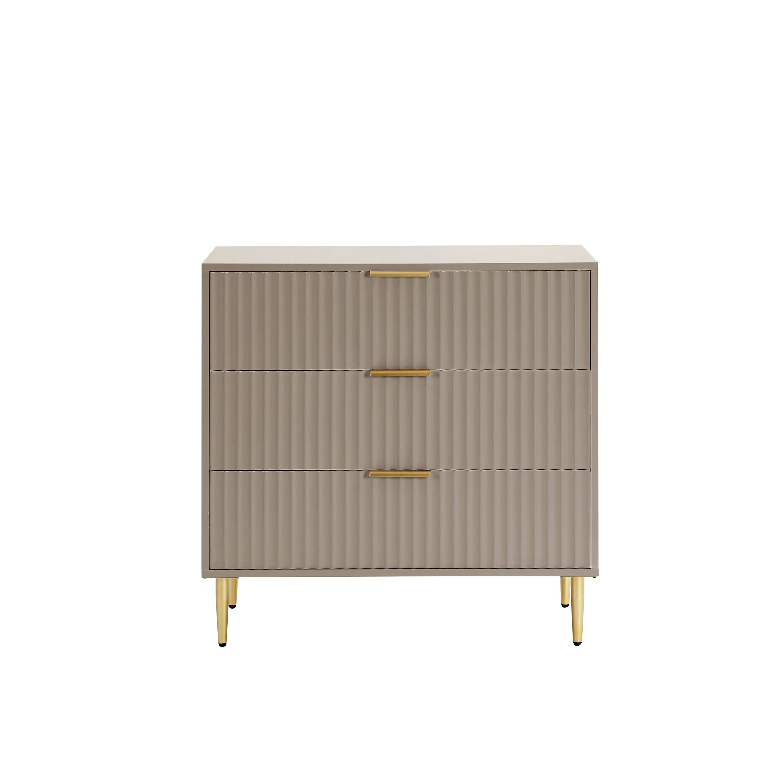 Evie 3 Drawer Chest - Taupe - Image 3