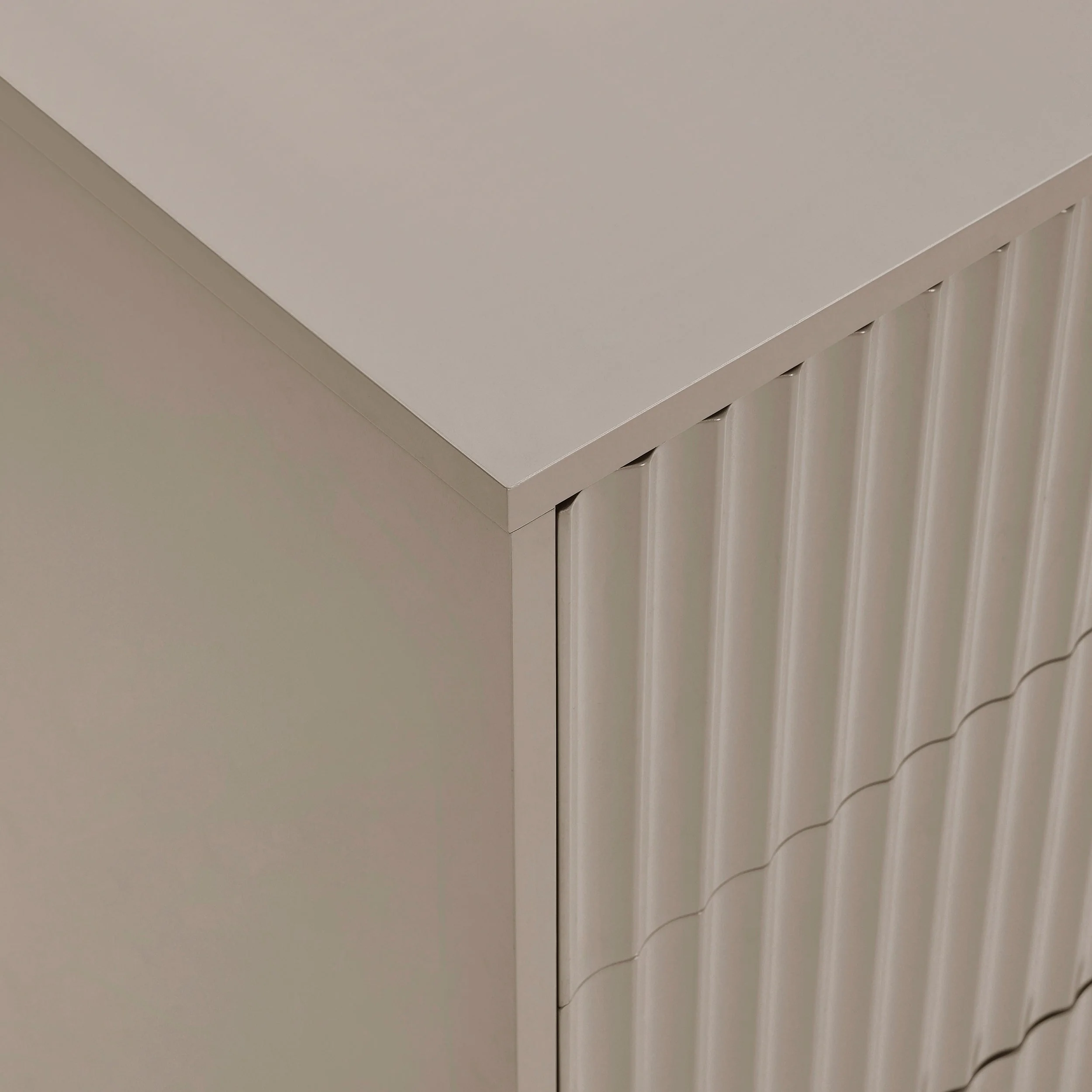 Evie 3 Drawer Chest - Taupe - Image 5