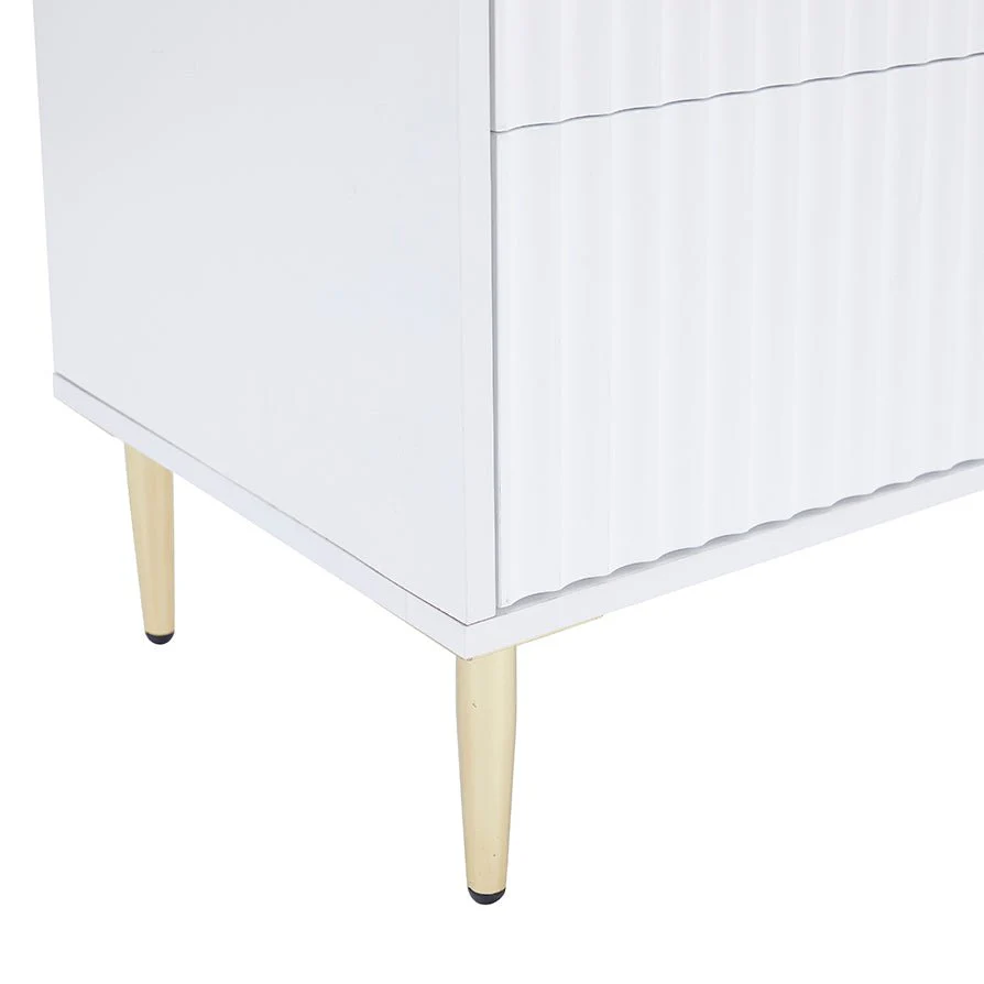 Evie 3 Drawer Chest - Warm White - Image 7
