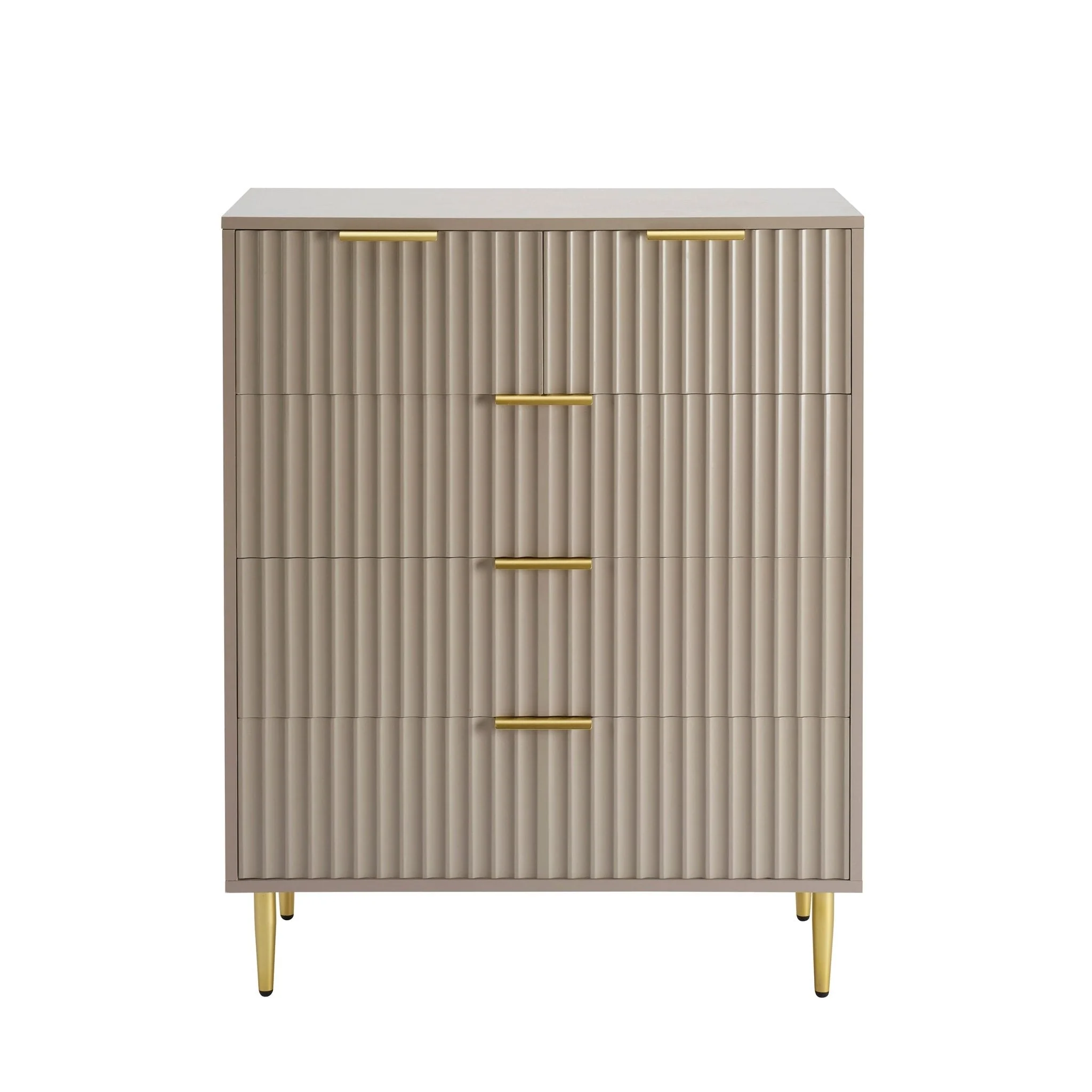 Evie 5 Drawer Chest - Taupe - Image 3