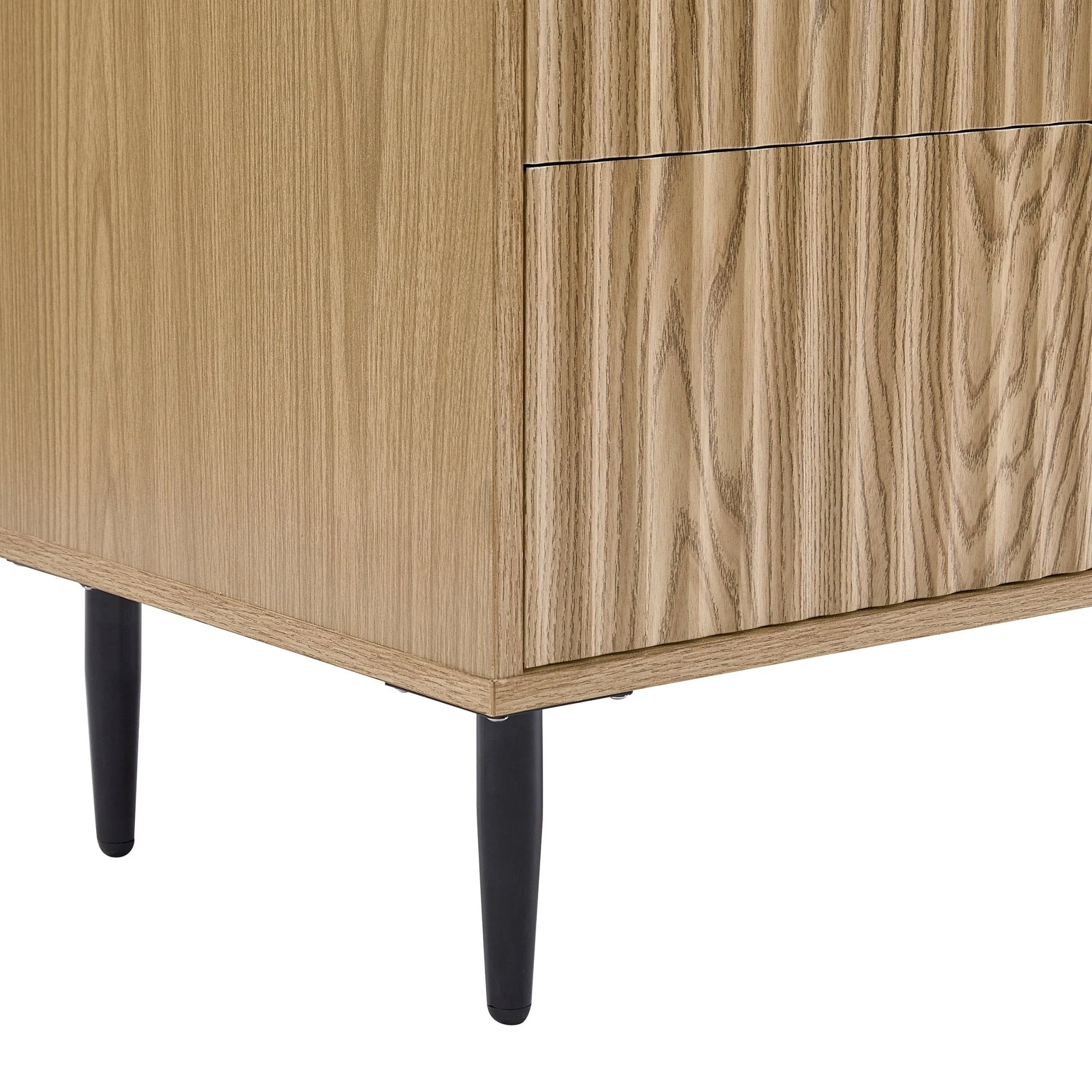 Evie 5 Drawer Chest - Wood Effect - Image 6