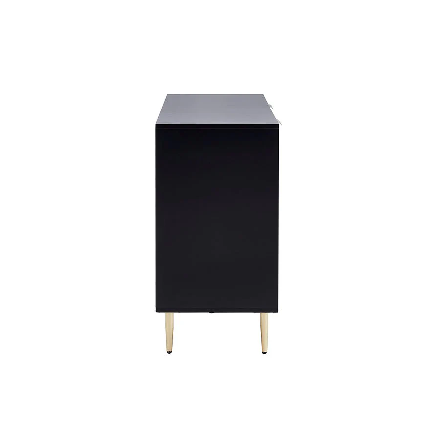 Evie 6 Drawer Chest - Black - Image 6