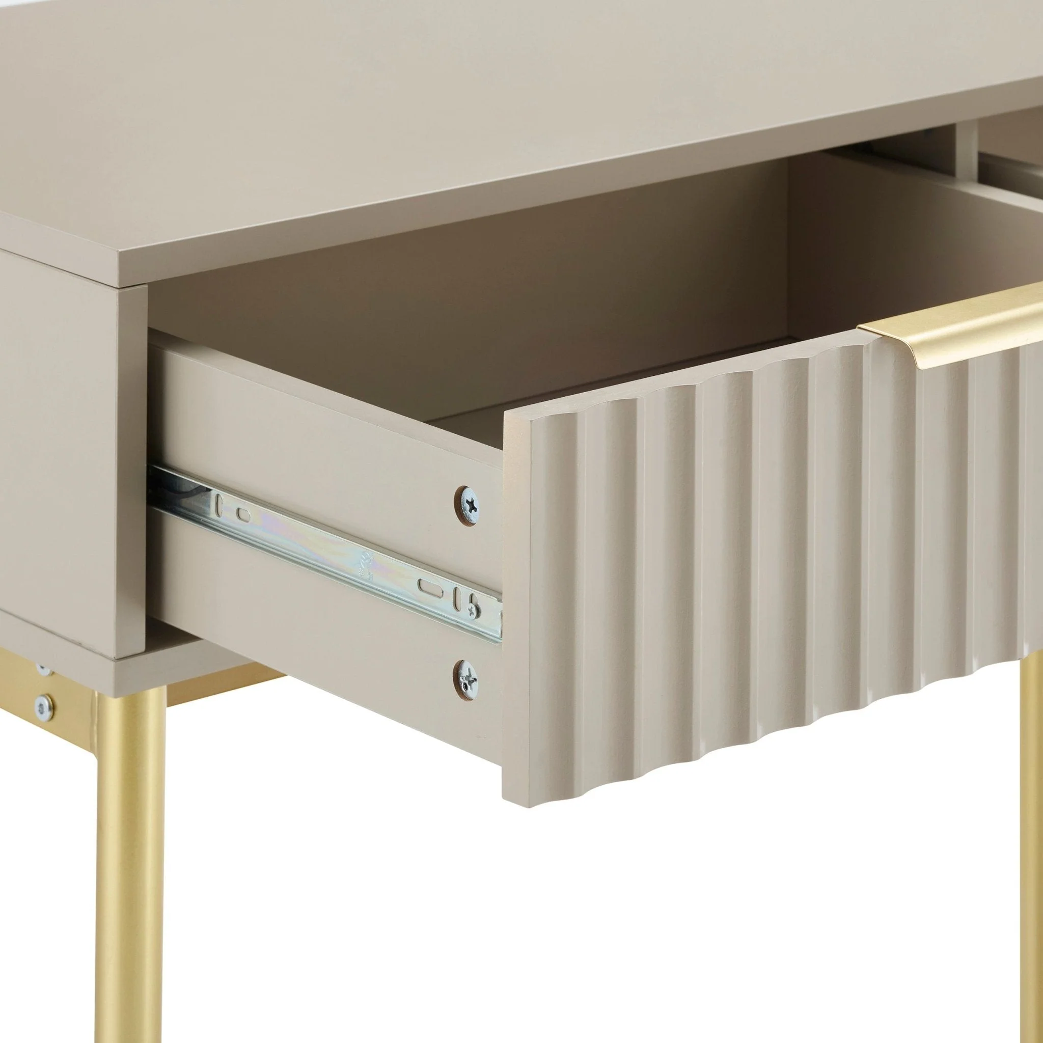 Evie Dressing Table Console - Taupe - Image 5
