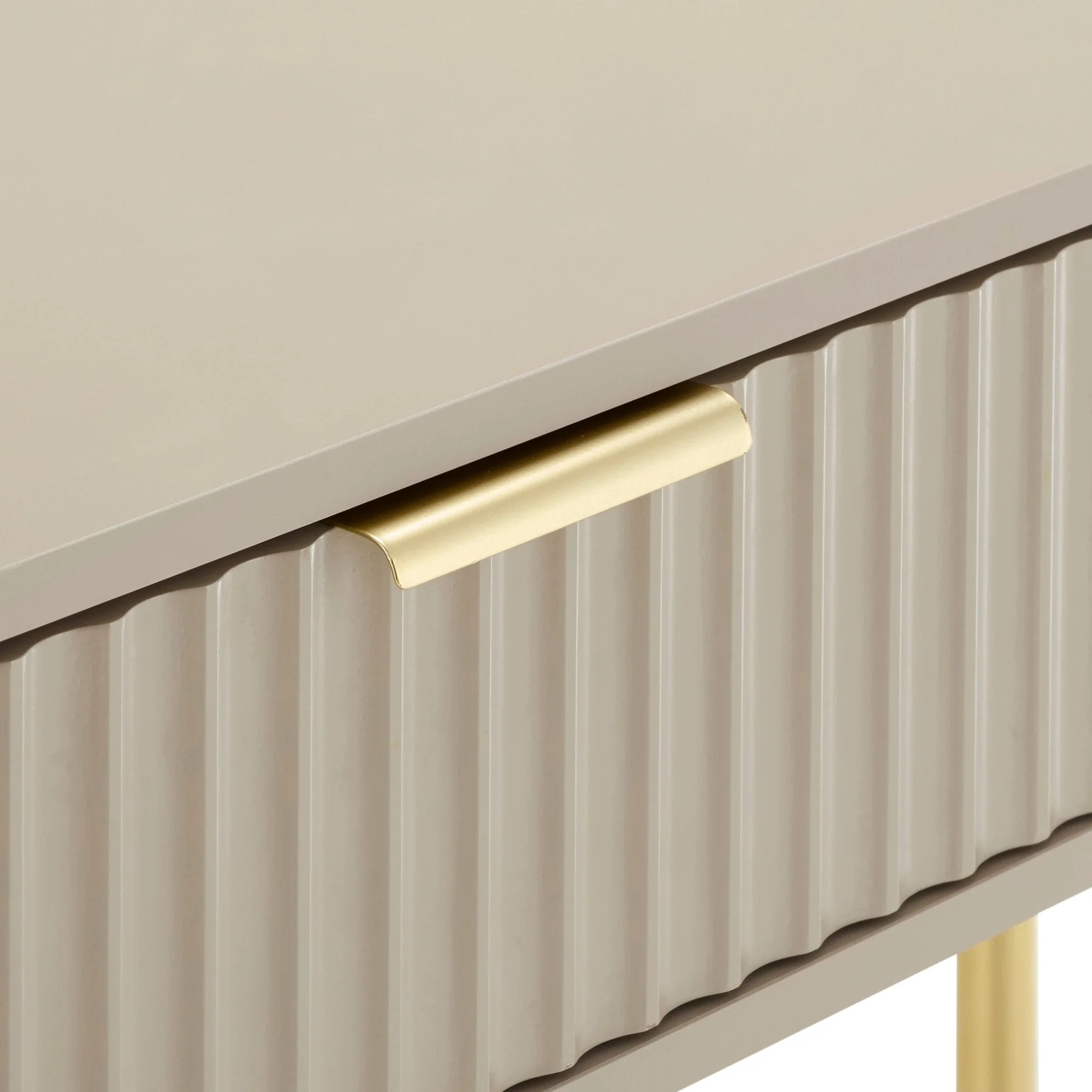 Evie Dressing Table Console - Taupe - Image 6