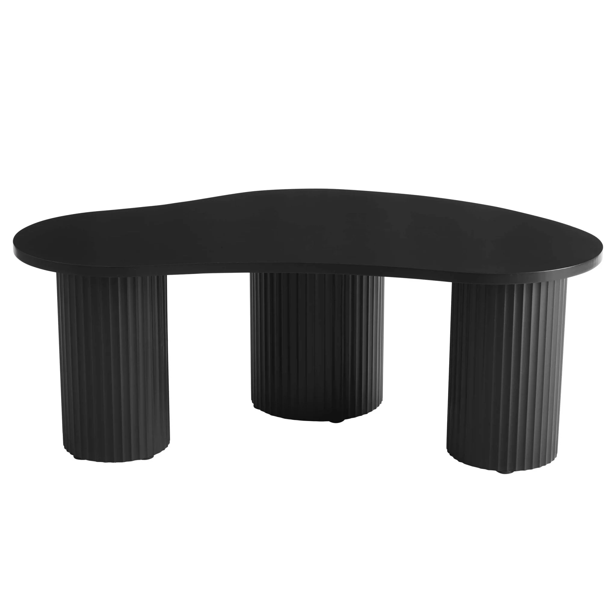 Evie Irregular Coffee Table - Black - Image 2