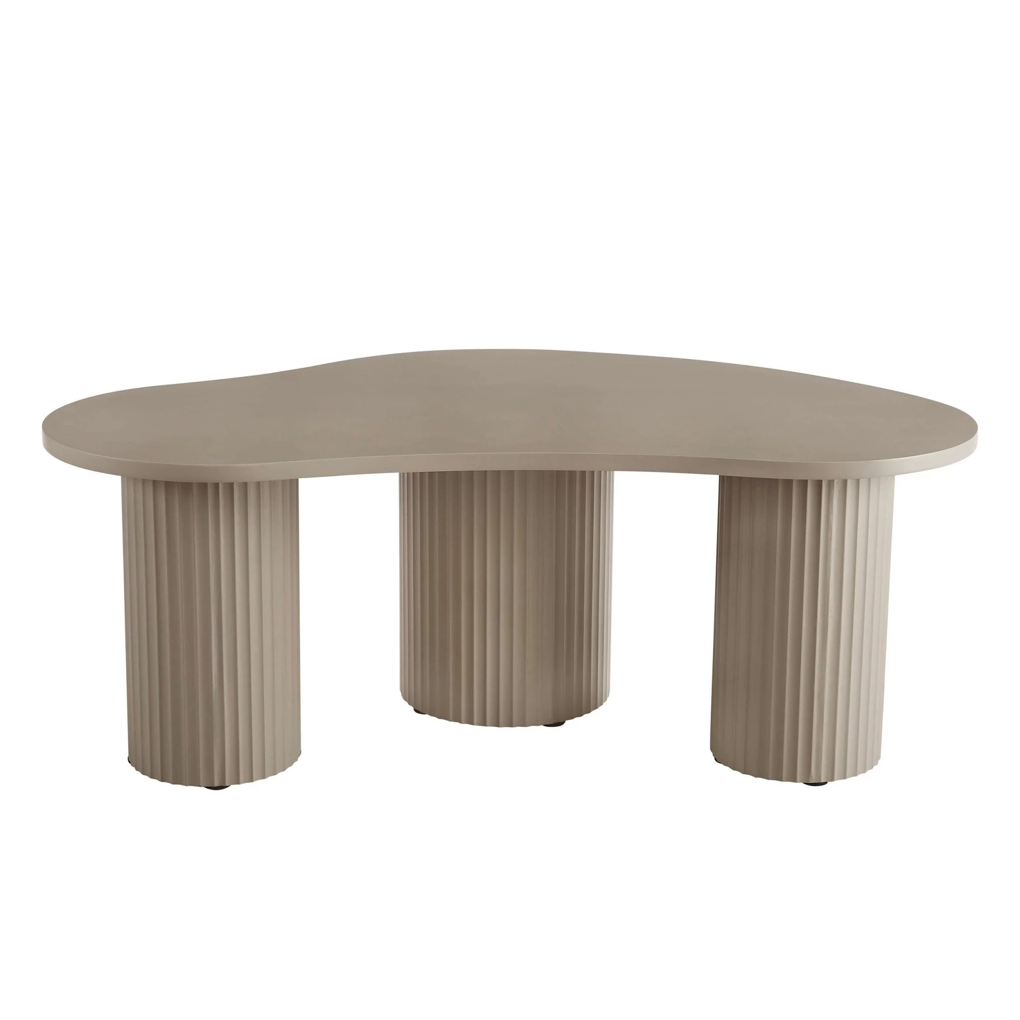 Evie Irregular Coffee Table - Taupe - Image 3